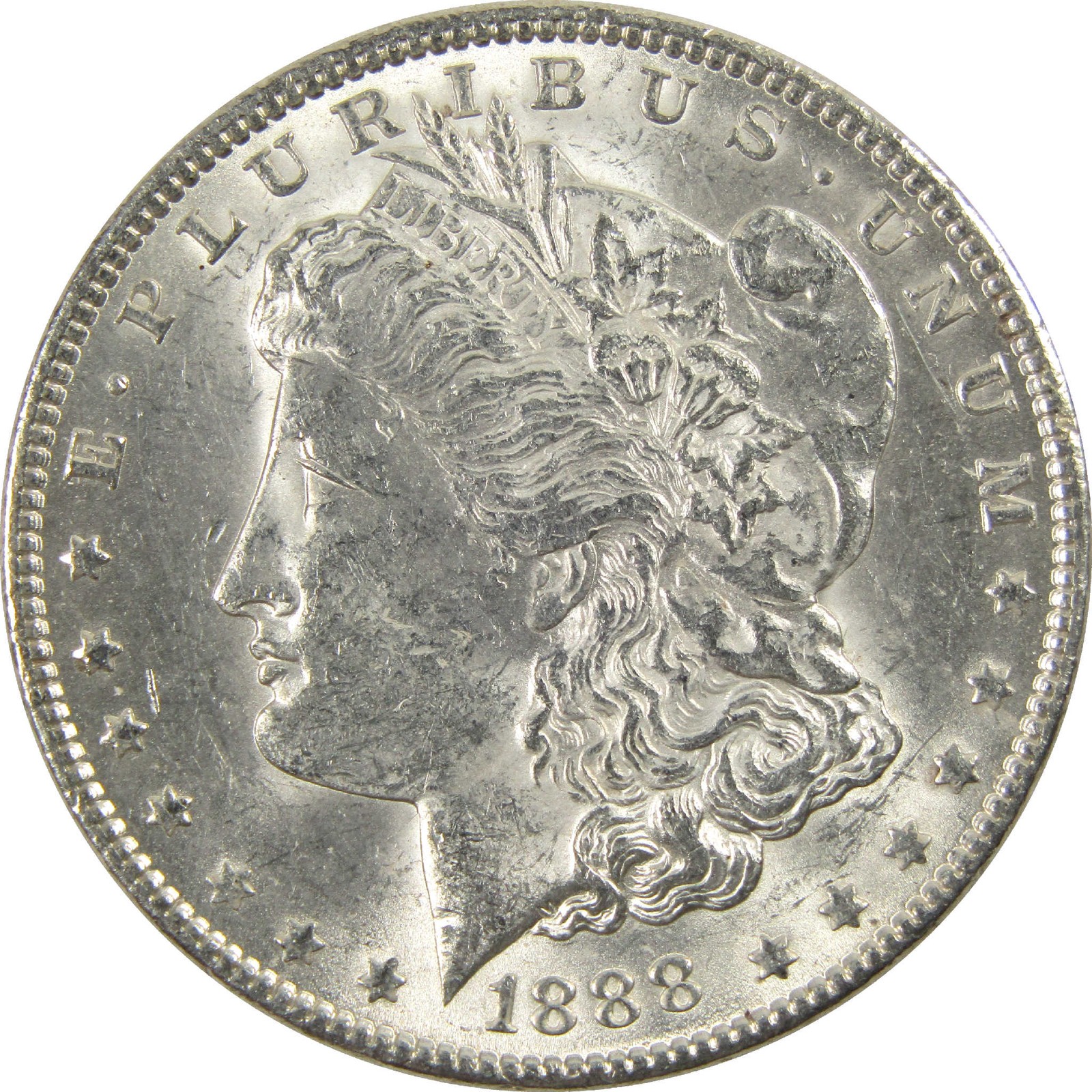 1888 Morgan Silver Dollar CH AU Choice About Uncirculated $1 Coin 1888 Morgan Silver Dollar CH AU Choice About Uncirculated $1 Coin