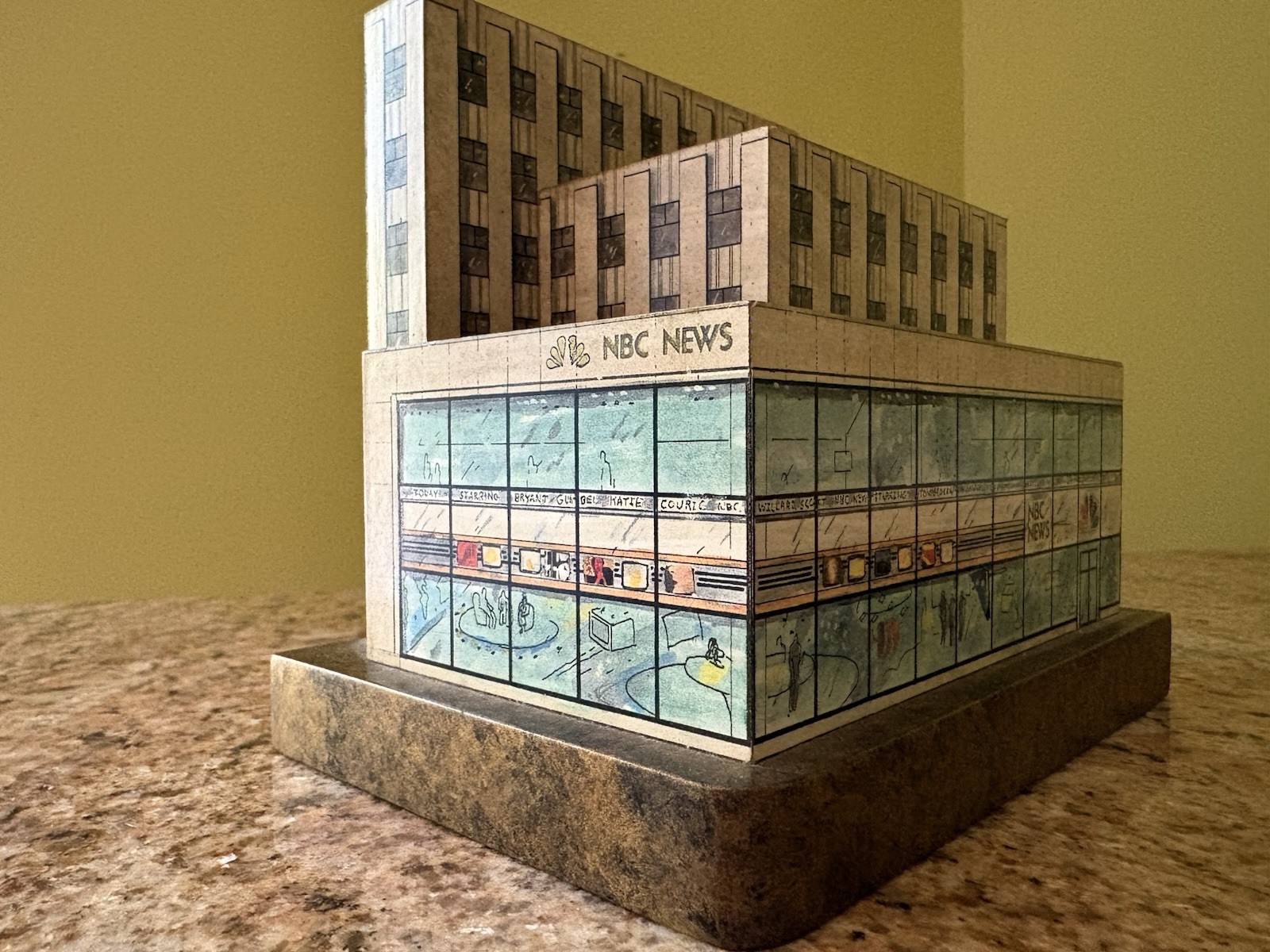 Rare Vintage NBC  News custom  jewel box celebrating ‘94 opening of Studio 1A.