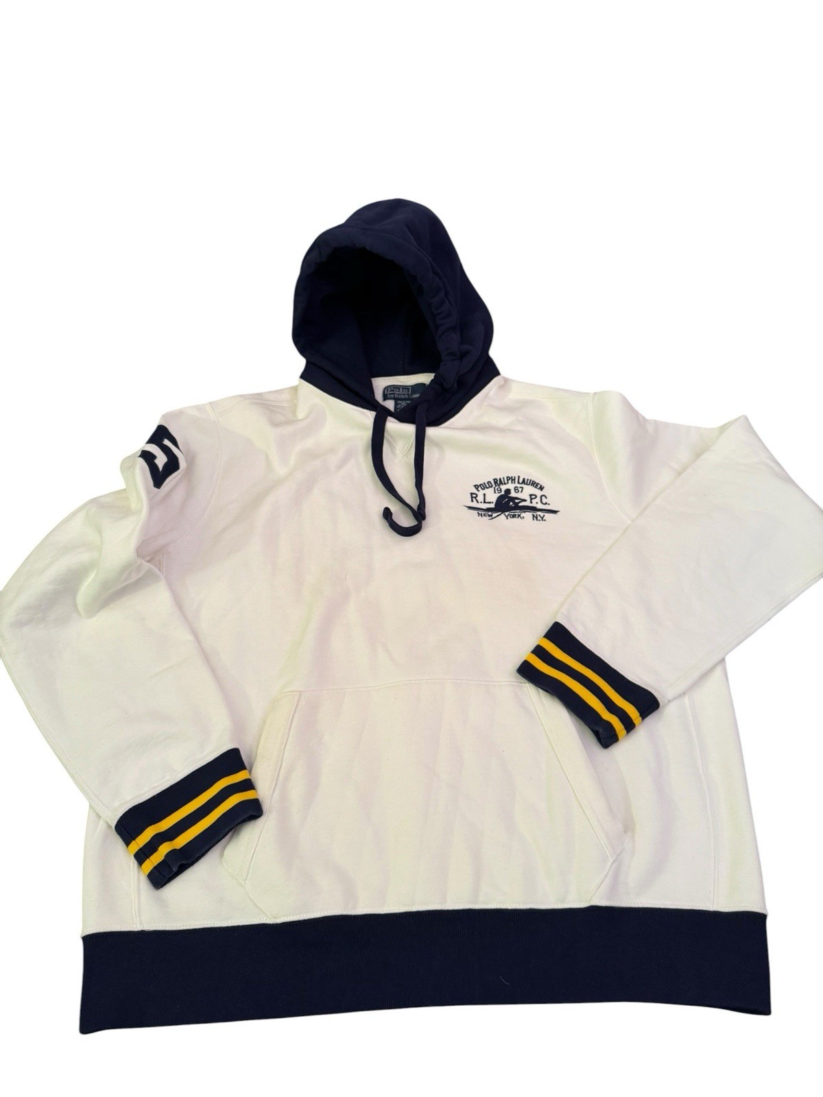 GRAIL NEW Vintage 90s Polo Ralph Lauren RLPC NYC SAILING STADIUM HOODIE 5 Xl OG GRAIL NEW Vintage 90s Polo Ralph Lauren RLPC NYC SAILING STADIUM HOODIE 5 Xl OG