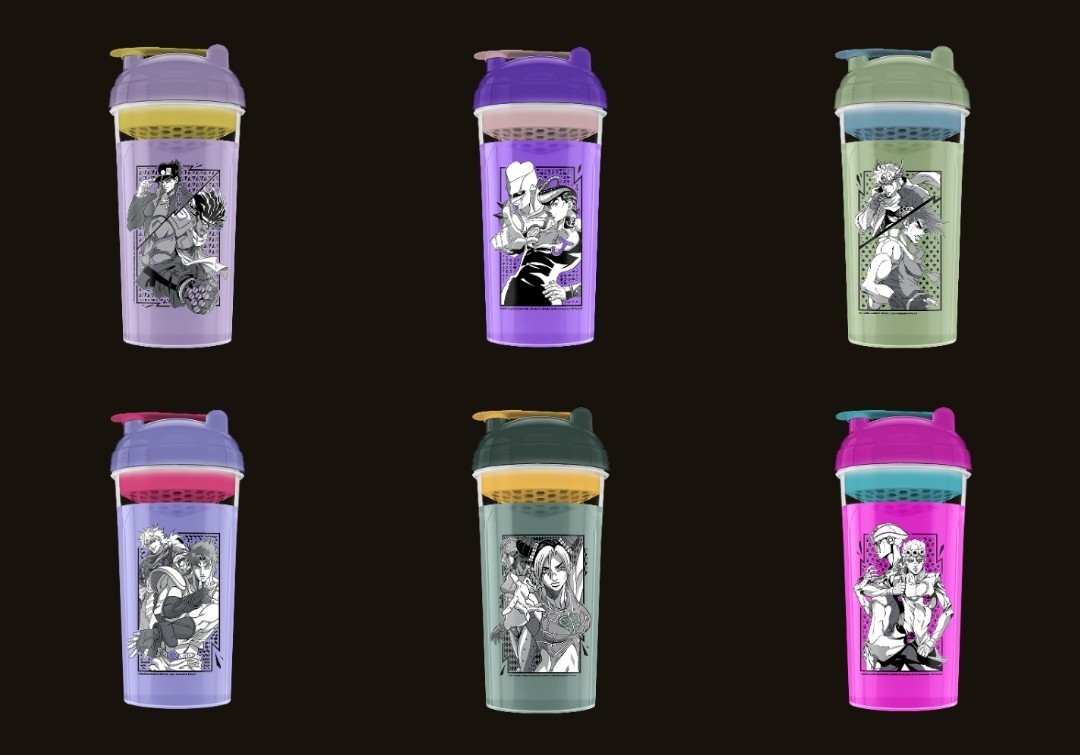 Gamersupps - JoJo\'s Bizzare Adventure - Full Collection Of 6 Cups Gamersupps - JoJo\'s Bizzare Adventure - Full Collection Of 6 Cups