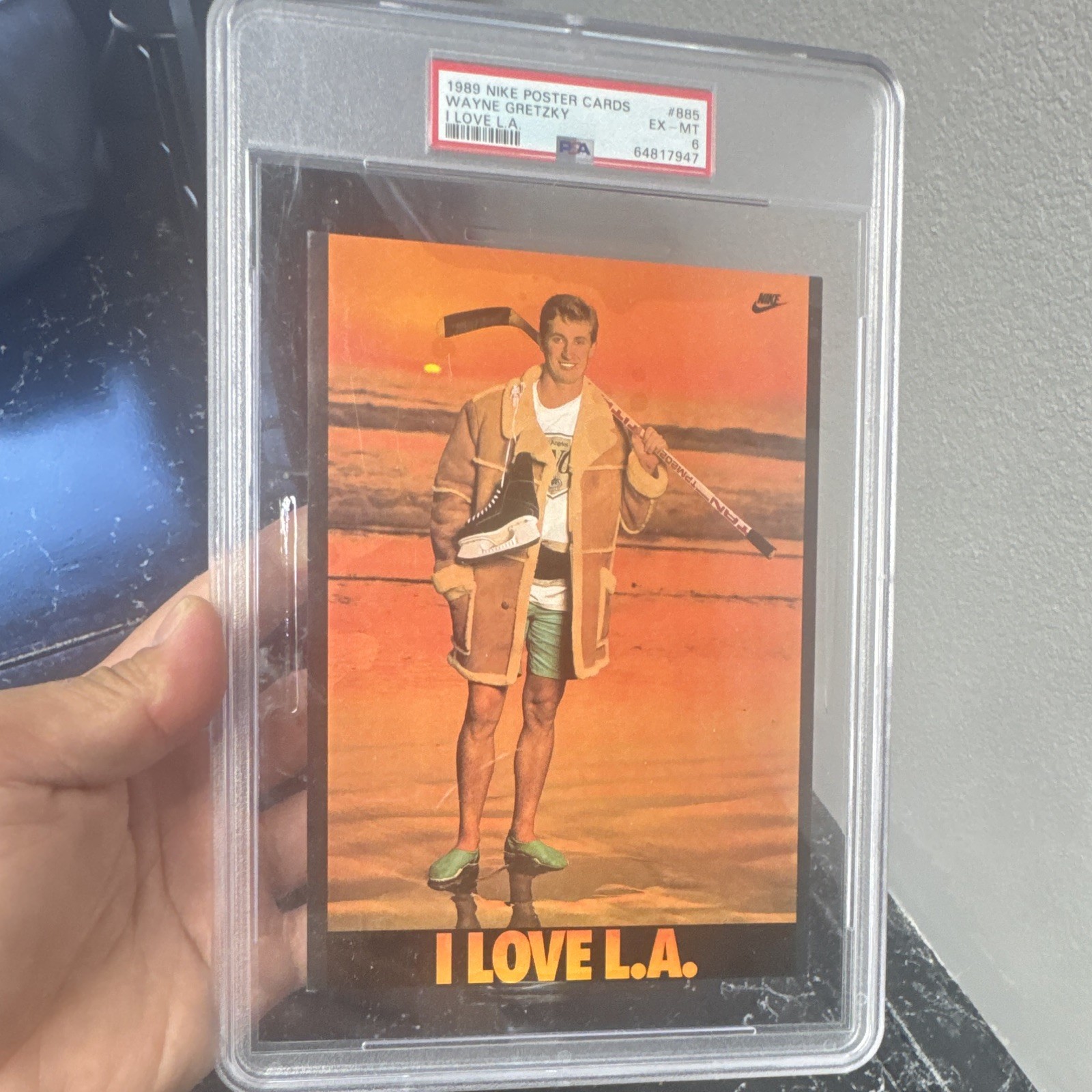 Nike 1989 5x7 Poster Cards Wayne Gretzky Kings #290-885 I Love L.A. Graded Nike 1989 5x7 Poster Cards Wayne Gretzky Kings #290-885 I Love L.A. Graded