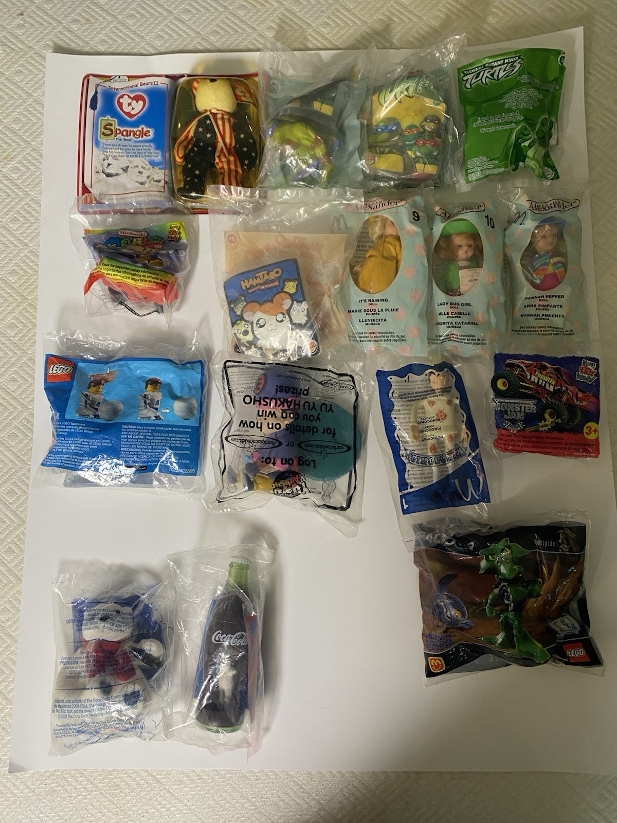 Vintage Kids Meal Lot. Including 2003 Hamtaro & 2004 YuYu Hakusho Sealed. New
