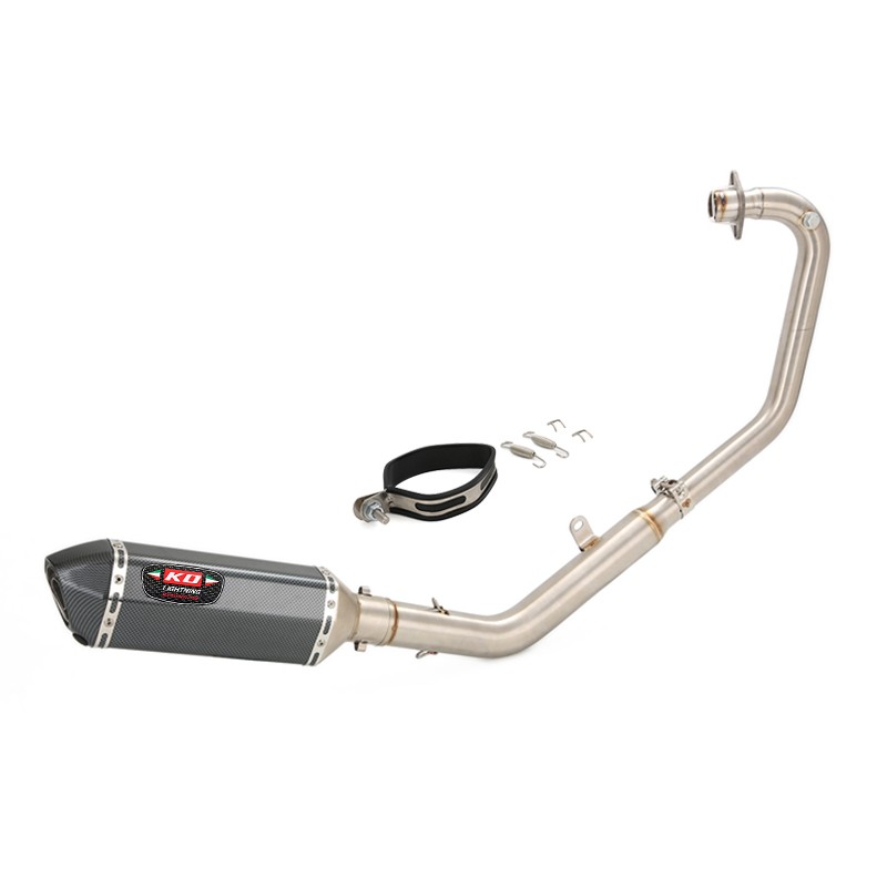 For Lifan KPM200 2021-2025 KPT200 Exhaust Tips Header Pipe Slip On 51mm System