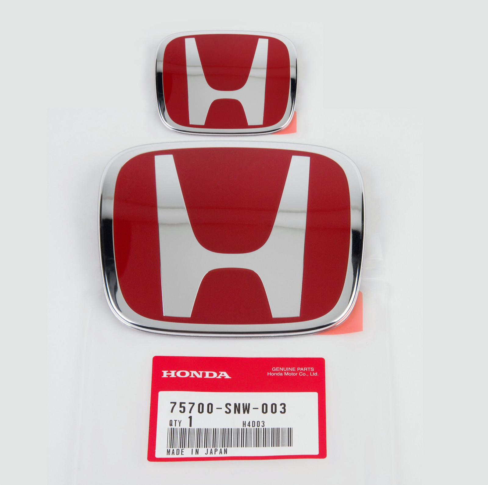 JDM RED FRONT 75700SNW003 REAR EMBLEM BADGE FOR HONDA JAZZ FIT GE 2009-2013 JDM RED FRONT 75700SNW003 REAR EMBLEM BADGE FOR HONDA JAZZ FIT GE 2009-2013