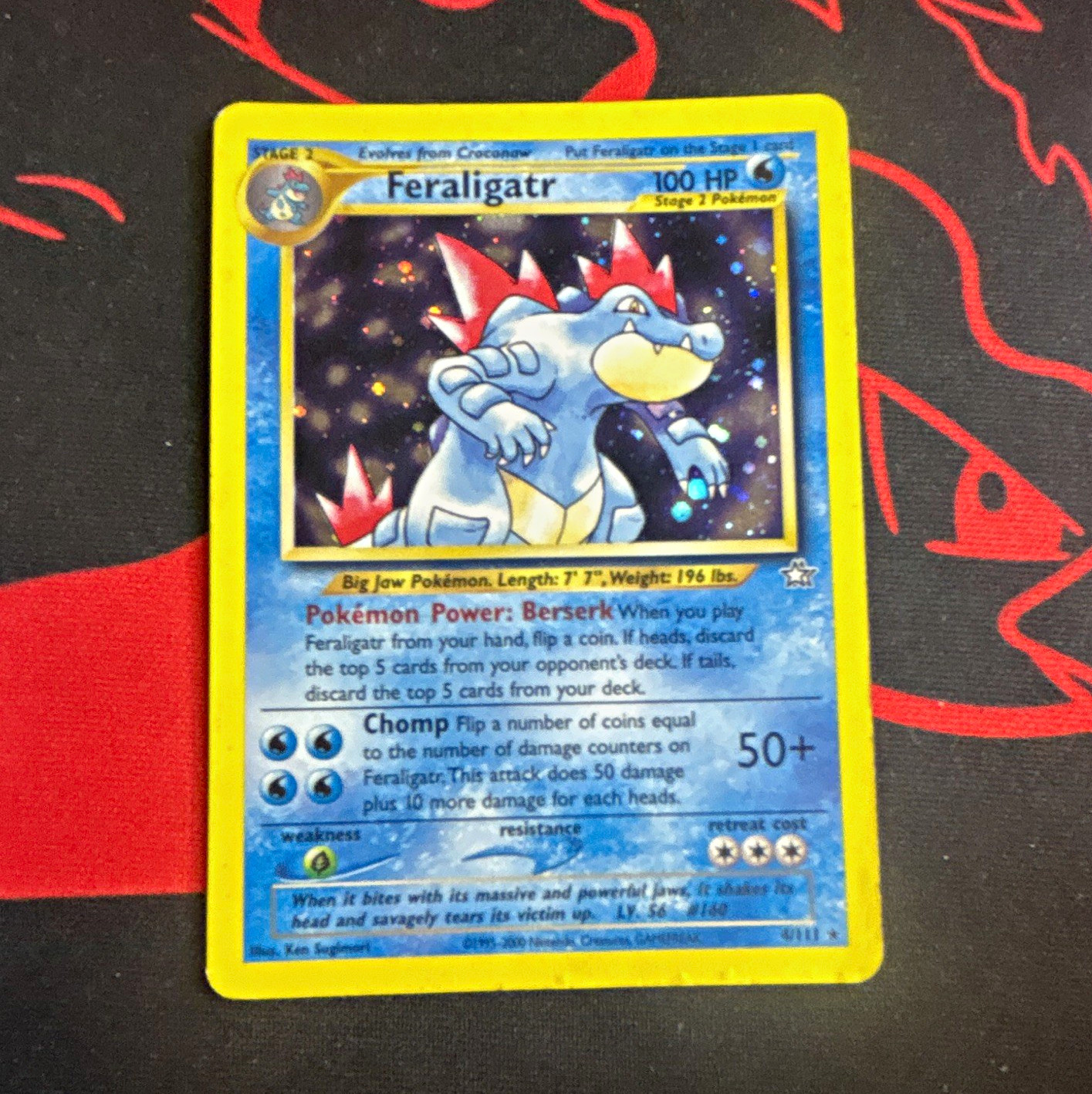 Pokemon Nintendo Feraligatr 4/111 Neo Genesis Holo Rare English 2000 Pokemon Nintendo Feraligatr 4/111 Neo Genesis Holo Rare English 2000