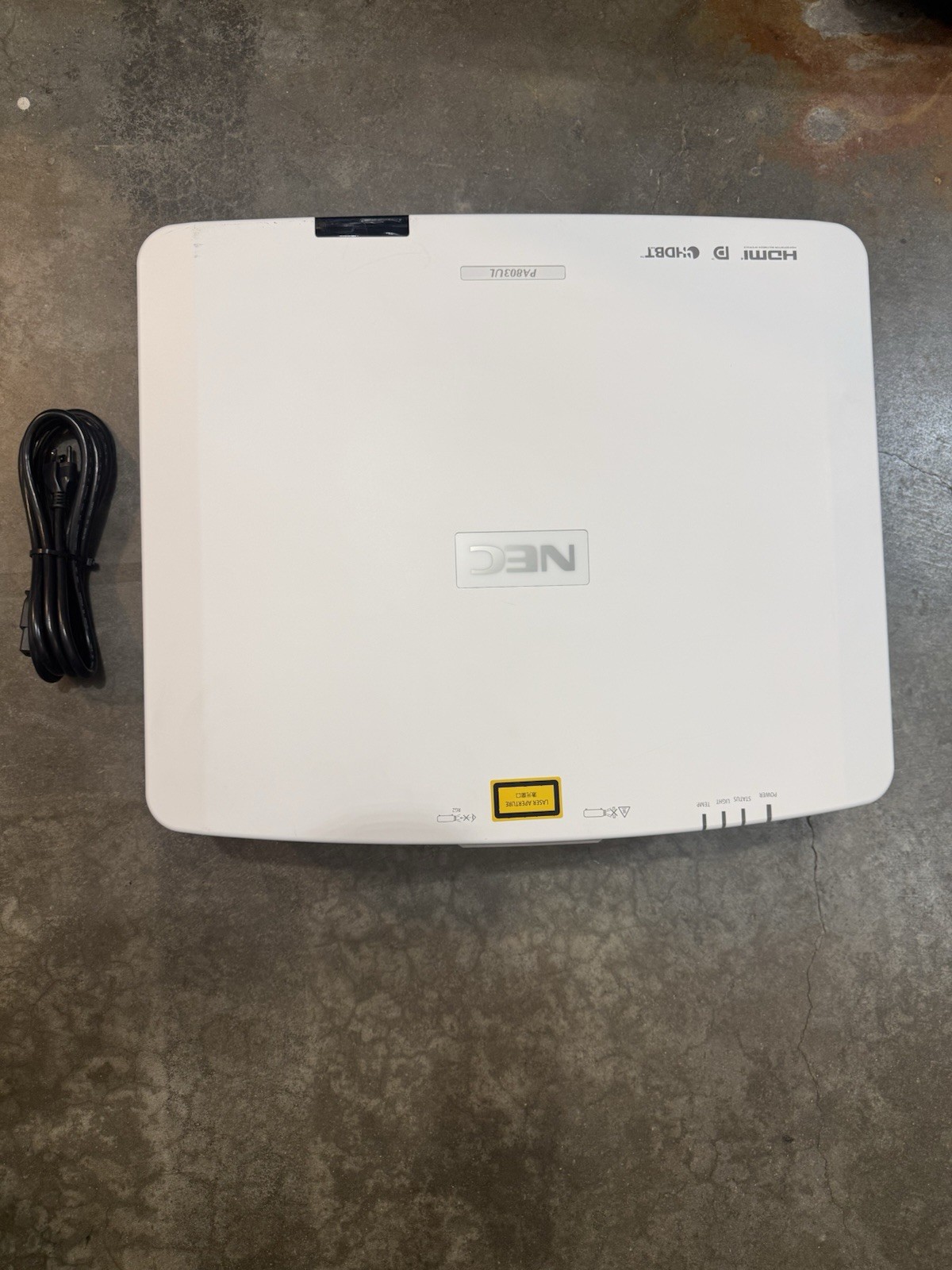 NEC NP-NEC NP-PA803UL Laser Projector (For Parts Or Repair) Read Description