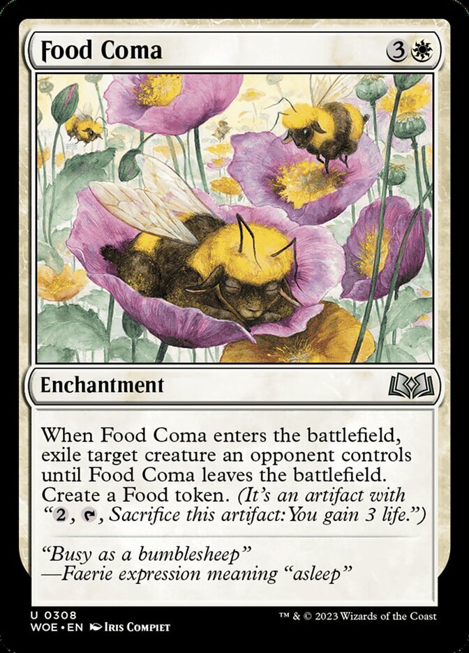 MTG Magic the Gathering Food Coma (308/515) Wilds of Eldraine LP