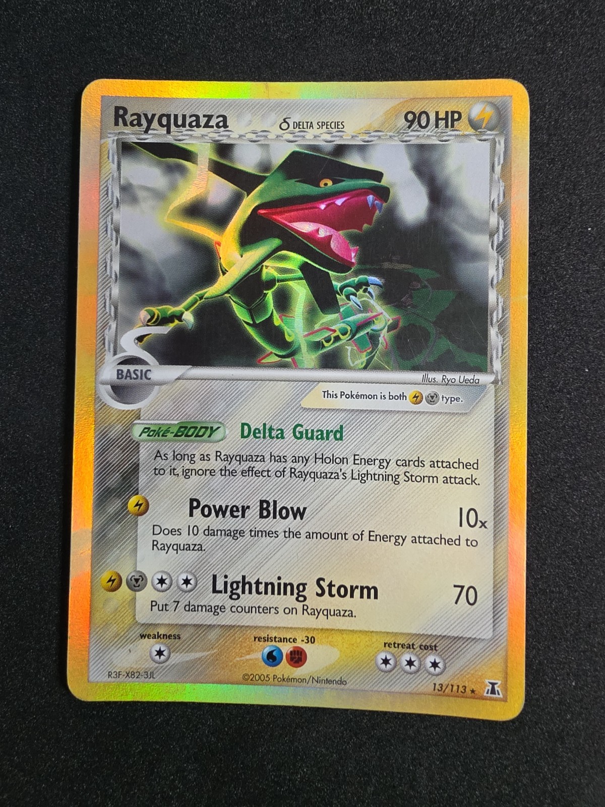 The Pokémon Company Rayquaza 13/113 EX Delta Species 2005 English Reverse Holo