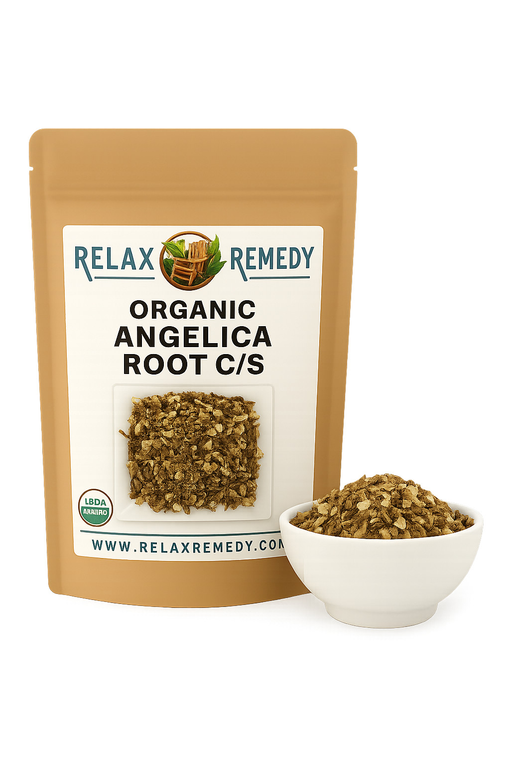 Angelica Root C/S - 100% Pure, Non-GMO Angelica Archangelica, Digestive Angelica Root C/S - 100% Pure, Non-GMO Angelica Archangelica, Digestive