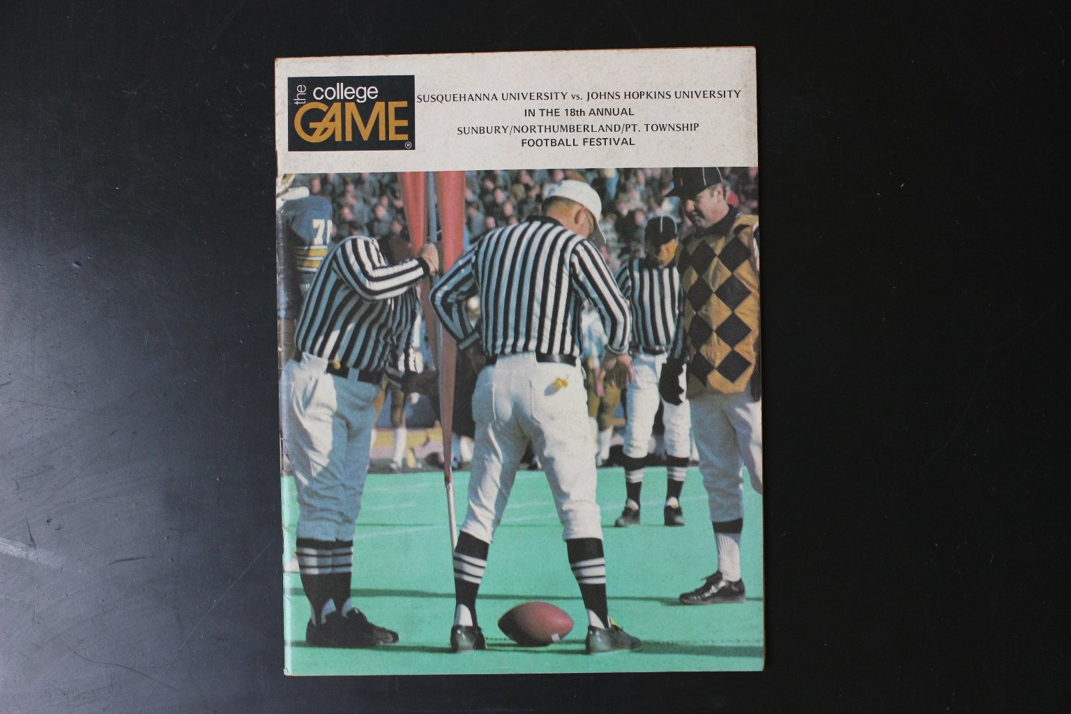 The College Game Program Susquehanna vs Johns Hopkins Football Festival