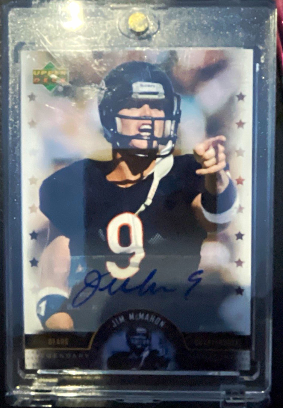 Upper Deck 2005 Legends Legendary Signatures Jim McMahon Auto Bears LS-MC Upper Deck 2005 Legends Legendary Signatures Jim McMahon Auto Bears LS-MC