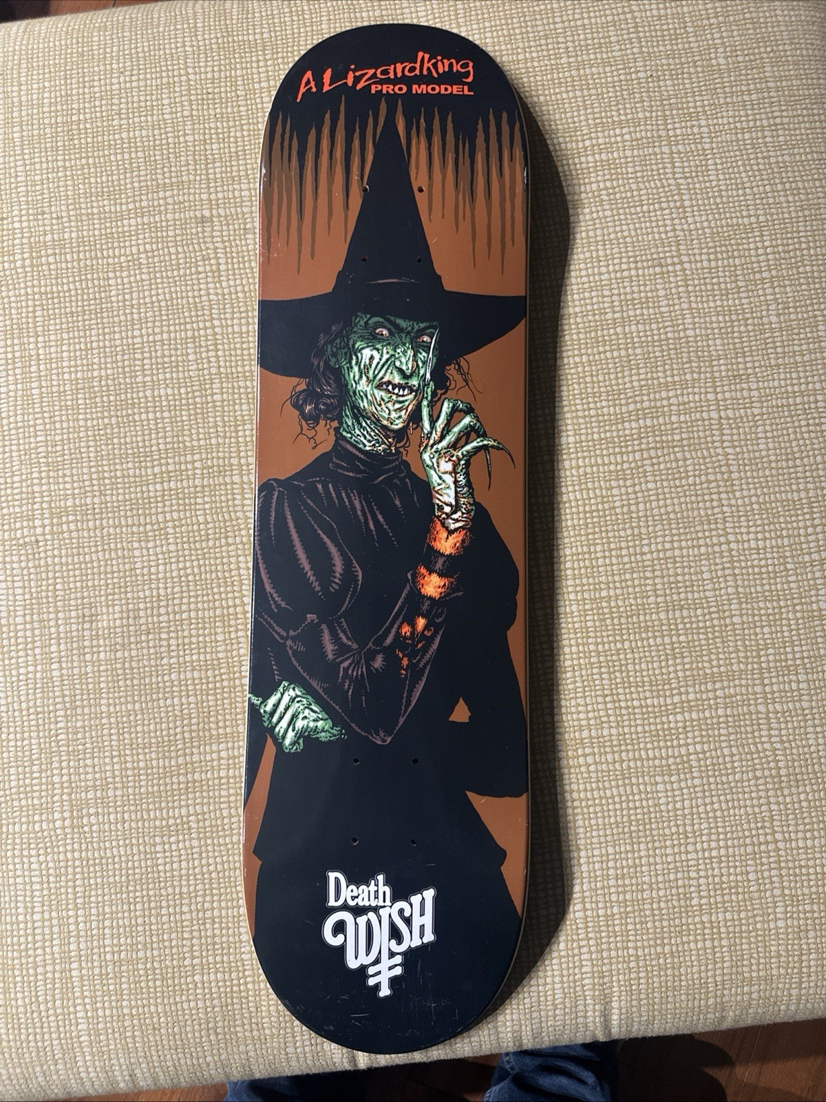 Deathwish Lizard King Pro Deck Wicked Witch Freddy Krueger Skateboard Deck