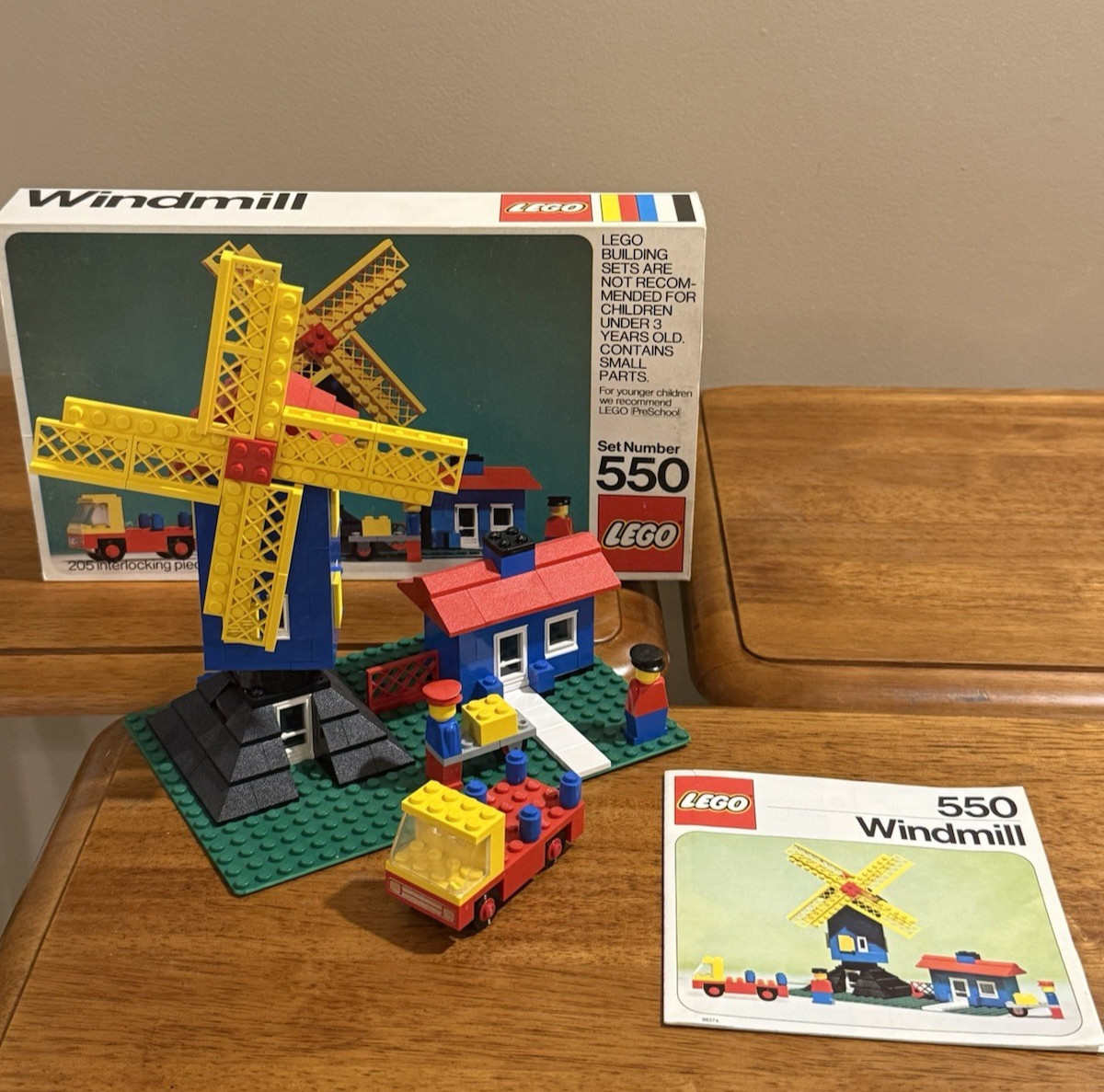 LEGO Building: VINTAGE Windmill (550) - 100% Complete w/ Box, Manual, VERY HTF LEGO Building: VINTAGE Windmill (550) - 100% Complete w/ Box, Manual, VERY HTF