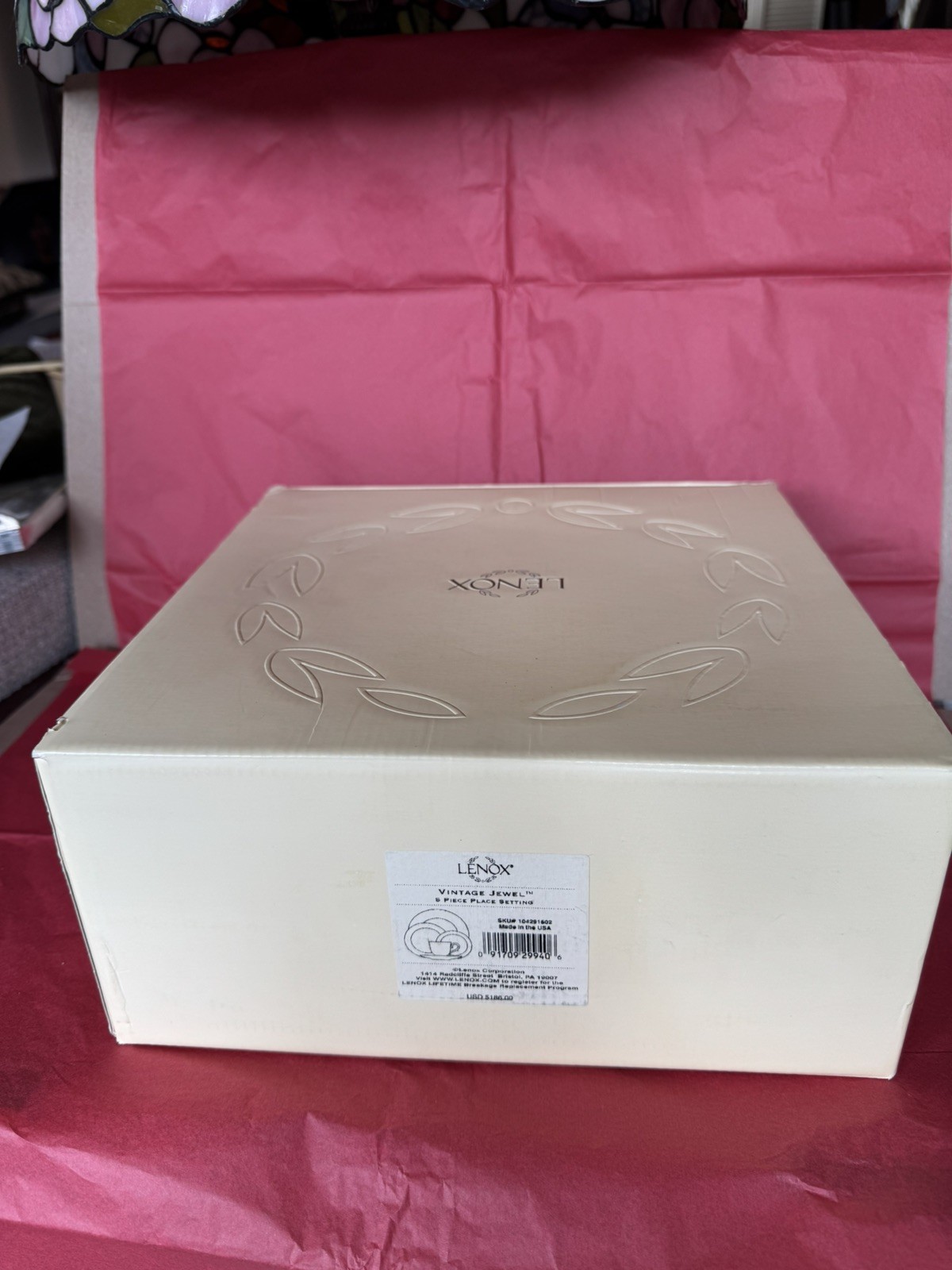 NIB LENOX CLASSIC COLLECTION “VINTAGE JEWEL” 5 PIECE PLACE SETTING NIB LENOX CLASSIC COLLECTION “VINTAGE JEWEL” 5 PIECE PLACE SETTING