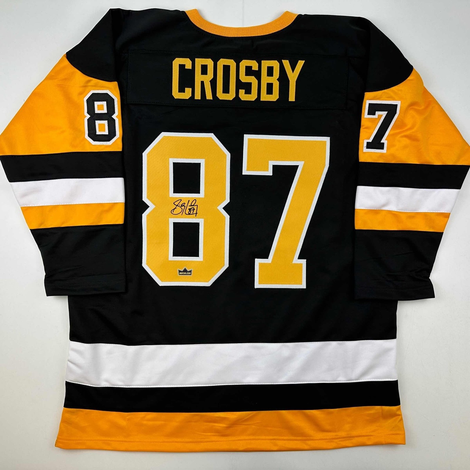 Facsimile Autographed Sidney Crosby Pittsburgh Black Auto Jersey Mens XL Facsimile Autographed Sidney Crosby Pittsburgh Black Auto Jersey Mens XL