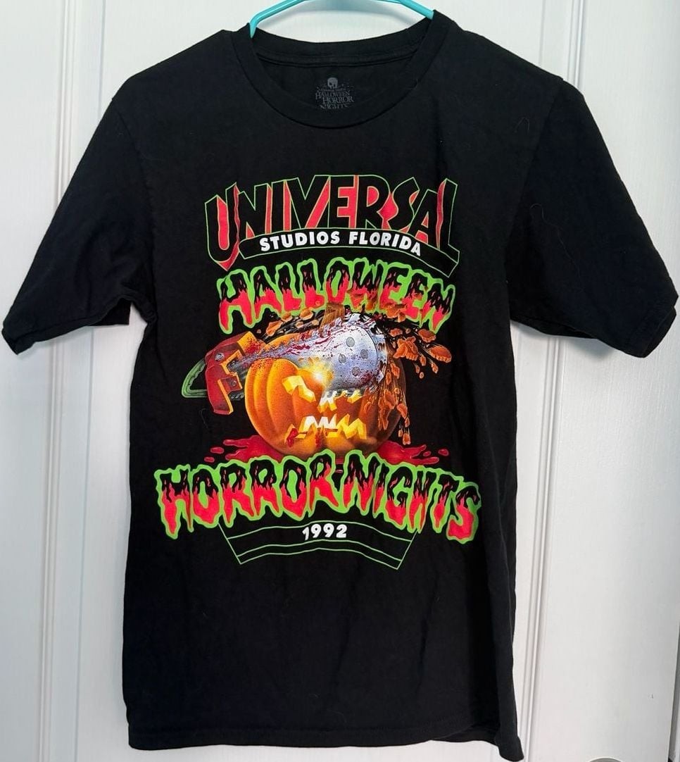 Universal Studios Halloween Horror Nights - Retro 1992 Pumpkin Shirt • , Universal Studios Halloween Horror Nights - Retro 1992 Pumpkin Shirt • ,