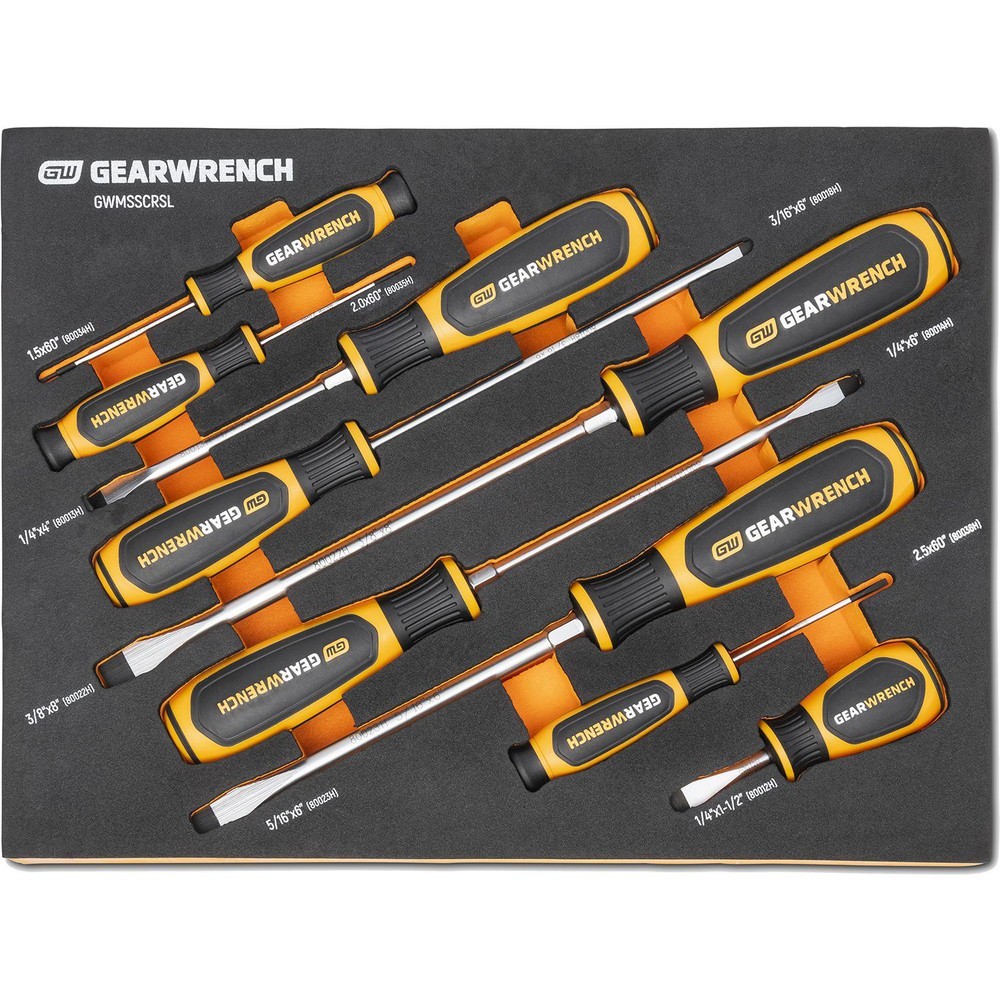 GEARWRENCH 9PC Screwdriver Set GWMSSCRSL