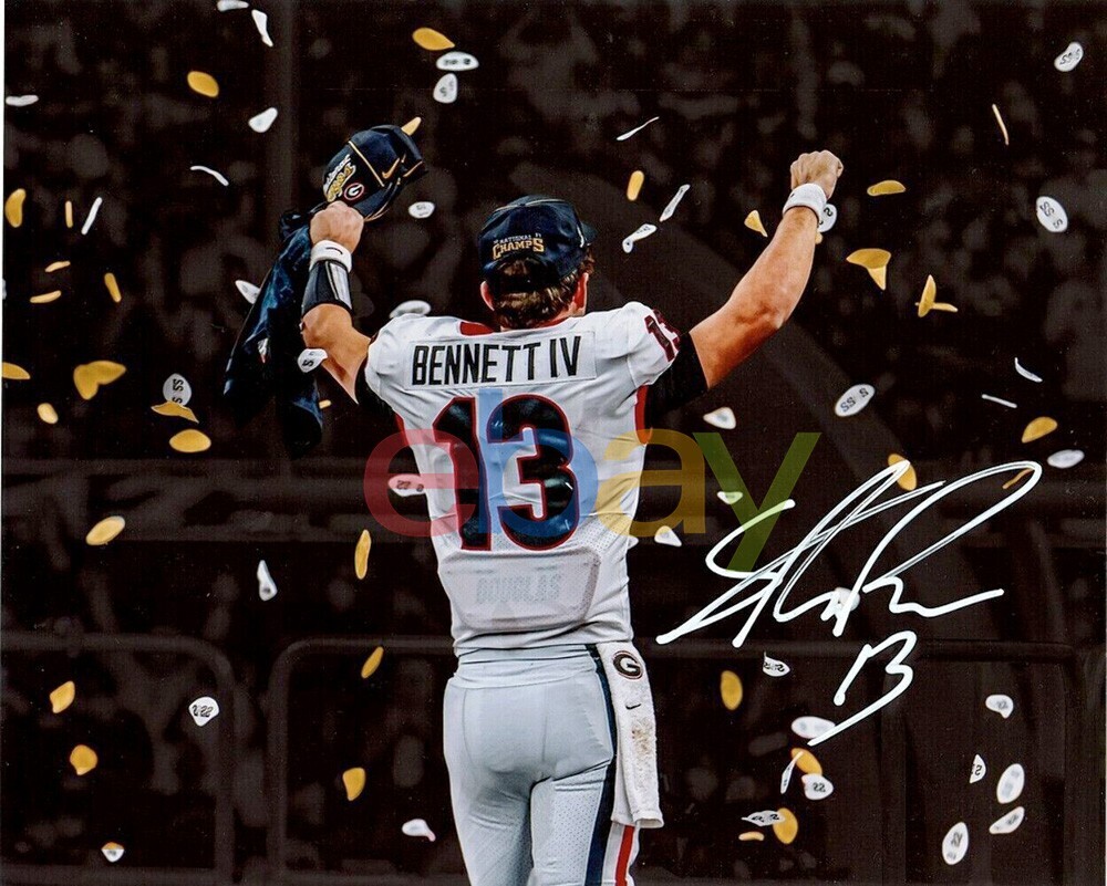 Stetson Bennett IV Signed Georgia Bulldogs Autographed 8x10 Photo reprint Stetson Bennett IV Signed Georgia Bulldogs Autographed 8x10 Photo reprint