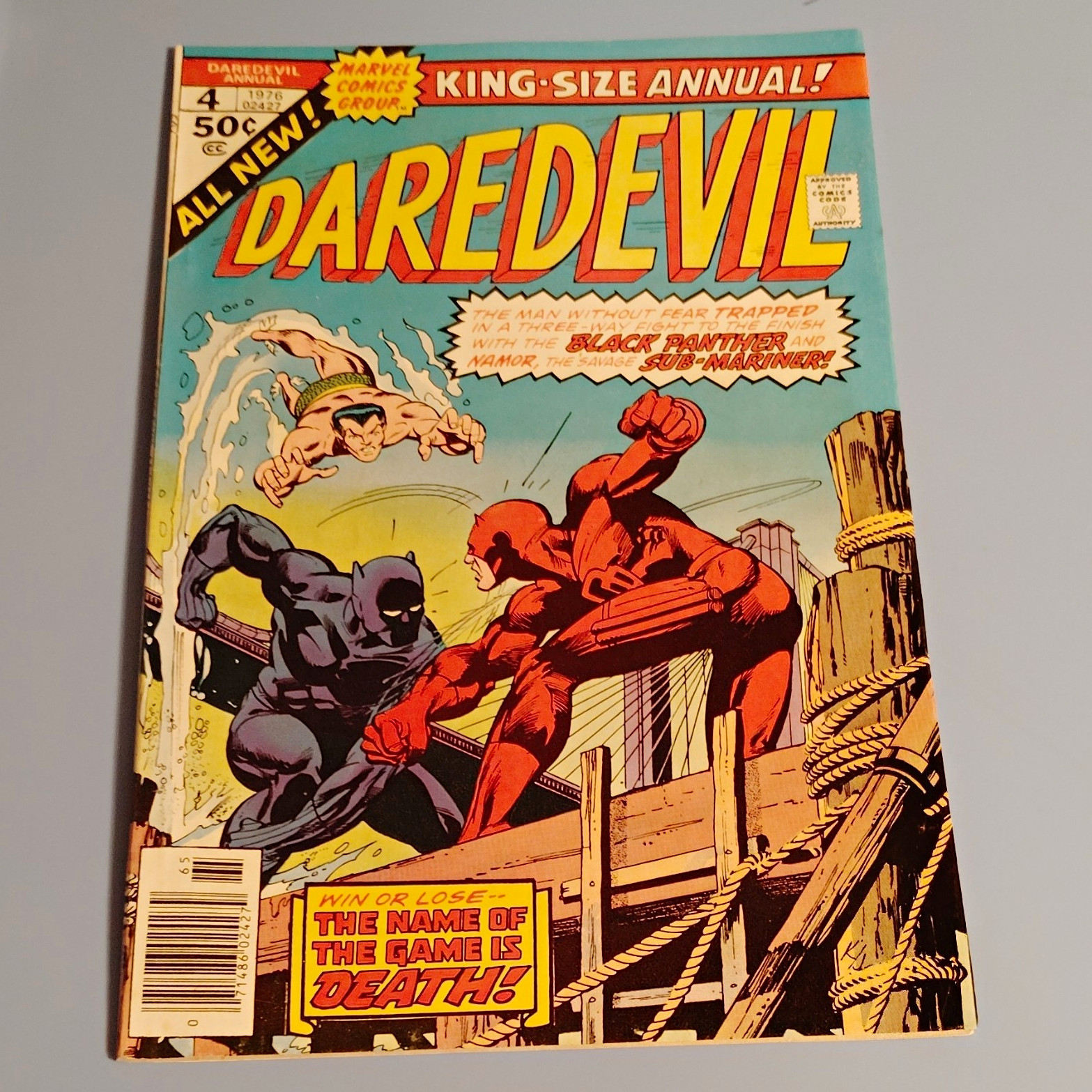 Marvel Comics Daredevil Annual #4 (1976) The Name of the Game is... Death
