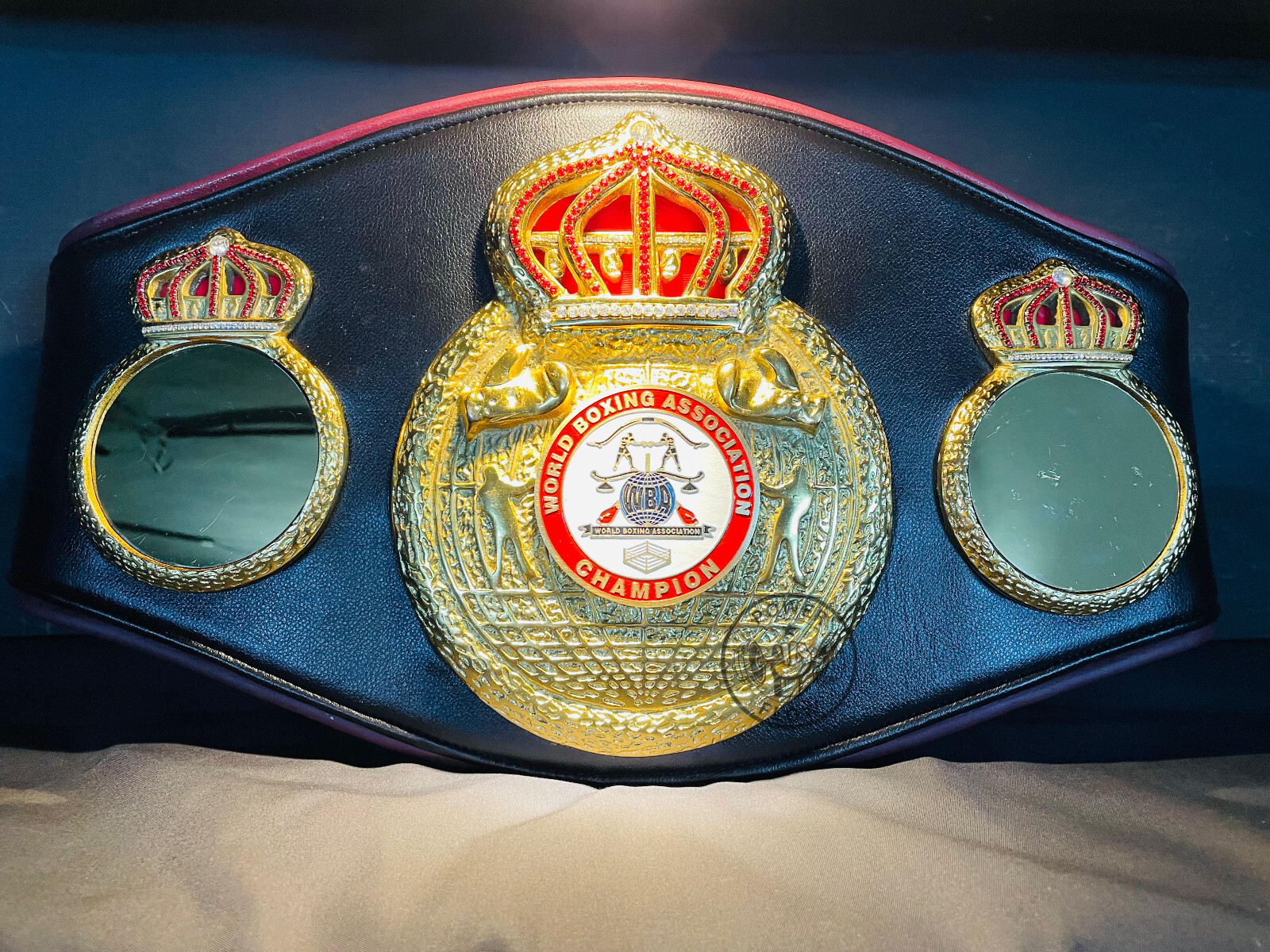 WBA World Boxing Association Championship Belt Leather Belt Custom Made Adult WBA World Boxing Association Championship Belt Leather Belt Custom Made Adult