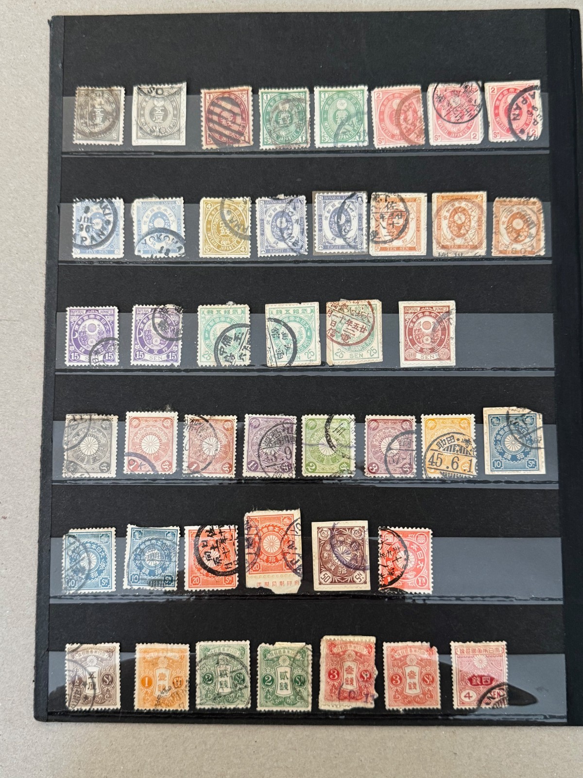 Japan group of  stamps loose Scott Cat 55/175+Revenue+10 damaged 1876-30