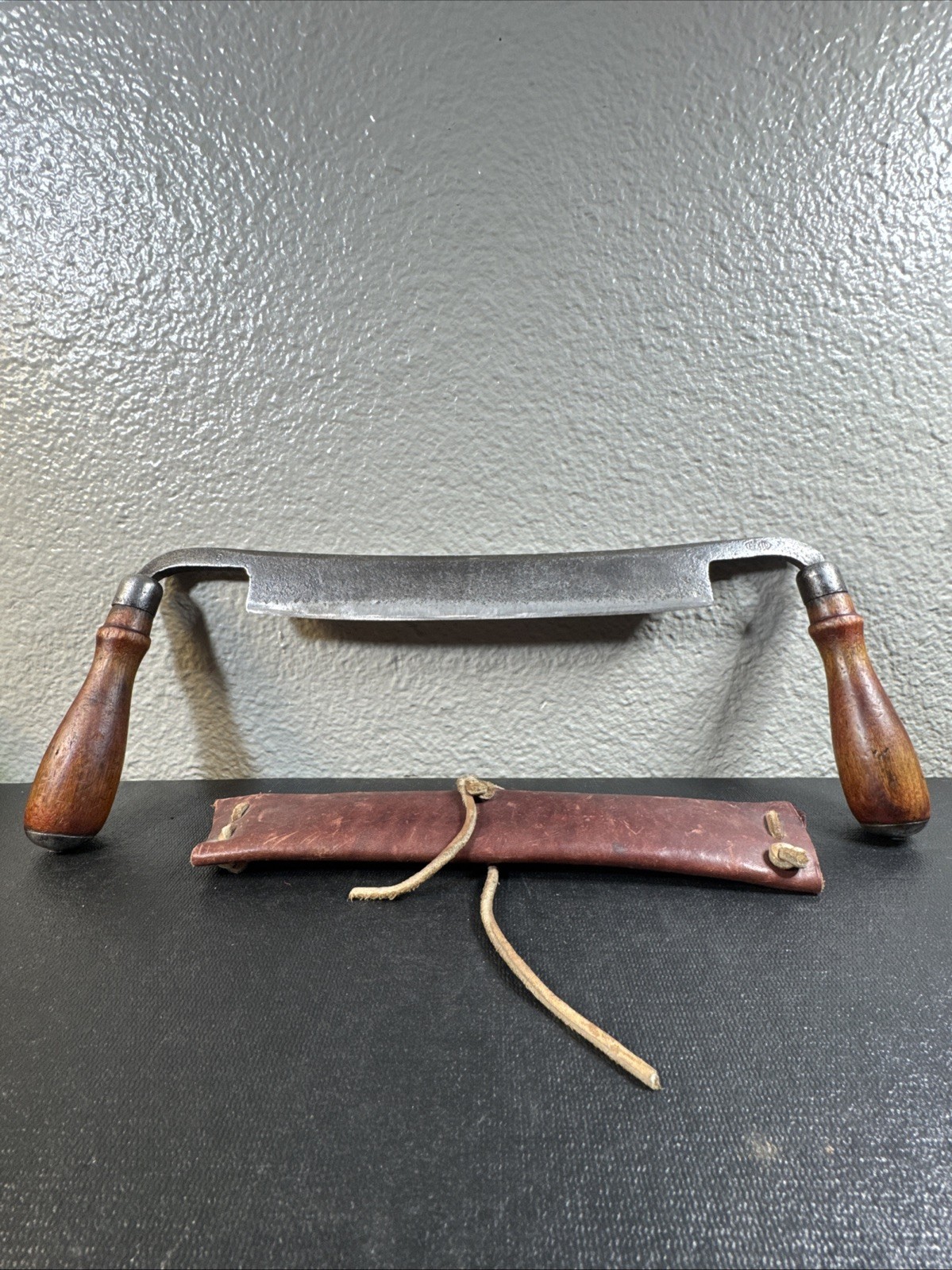 Antique  PEXTO 9” DRAW KNIFE”Sweet Spot” WOODWORKING TOOL Sharp N Ready Blade🔥