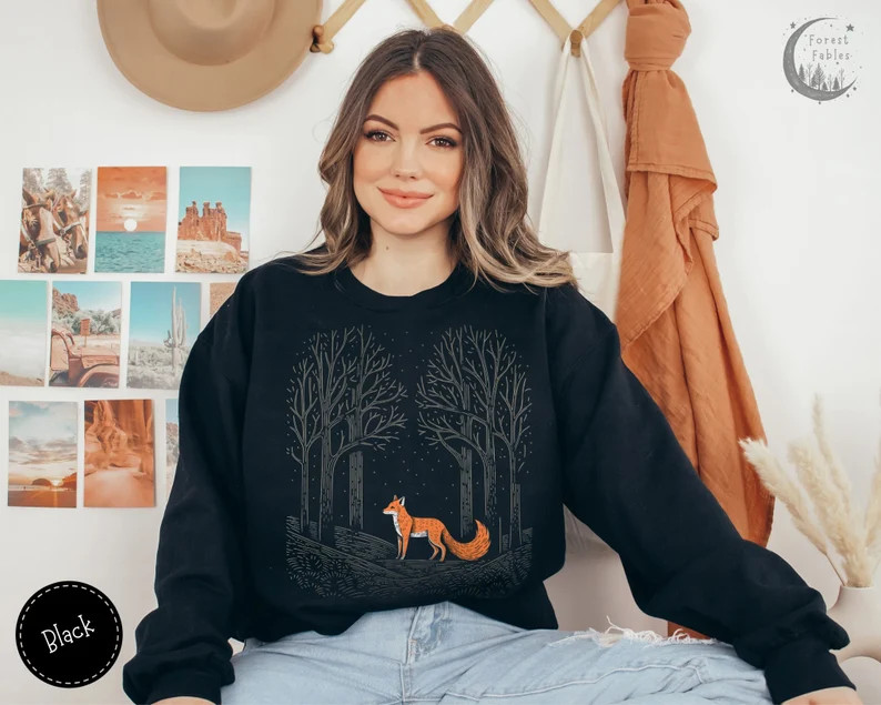 Nordic Fox Folklore Sweatshirt