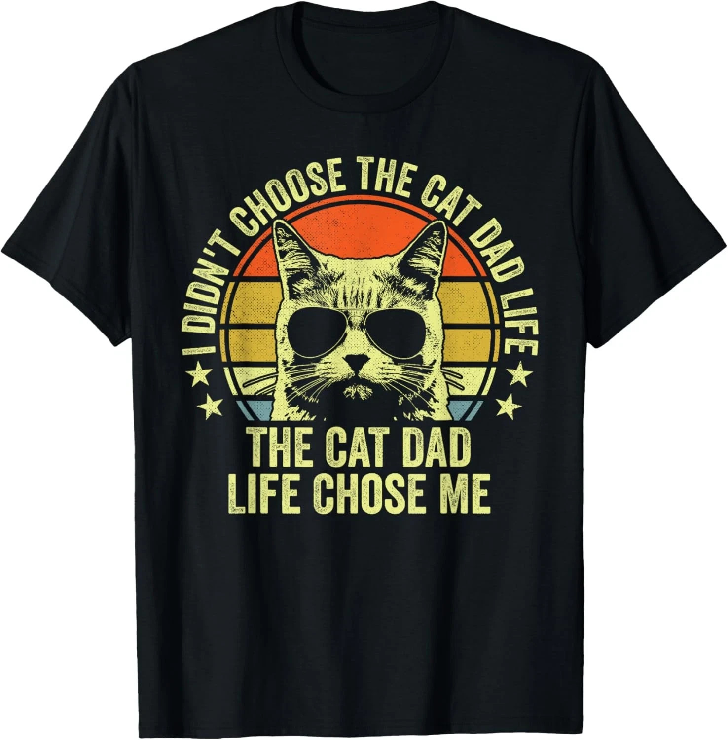 Cat Dad Shirts For Men Funny Cat Dad Father\'s Day Cat Daddy T-Shirt