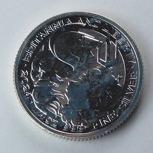 2024 Great Britain 50 Pence Britannia & Liberty 1/4 oz .999 Fine Silver Coin 2024 Great Britain 50 Pence Britannia & Liberty 1/4 oz .999 Fine Silver Coin