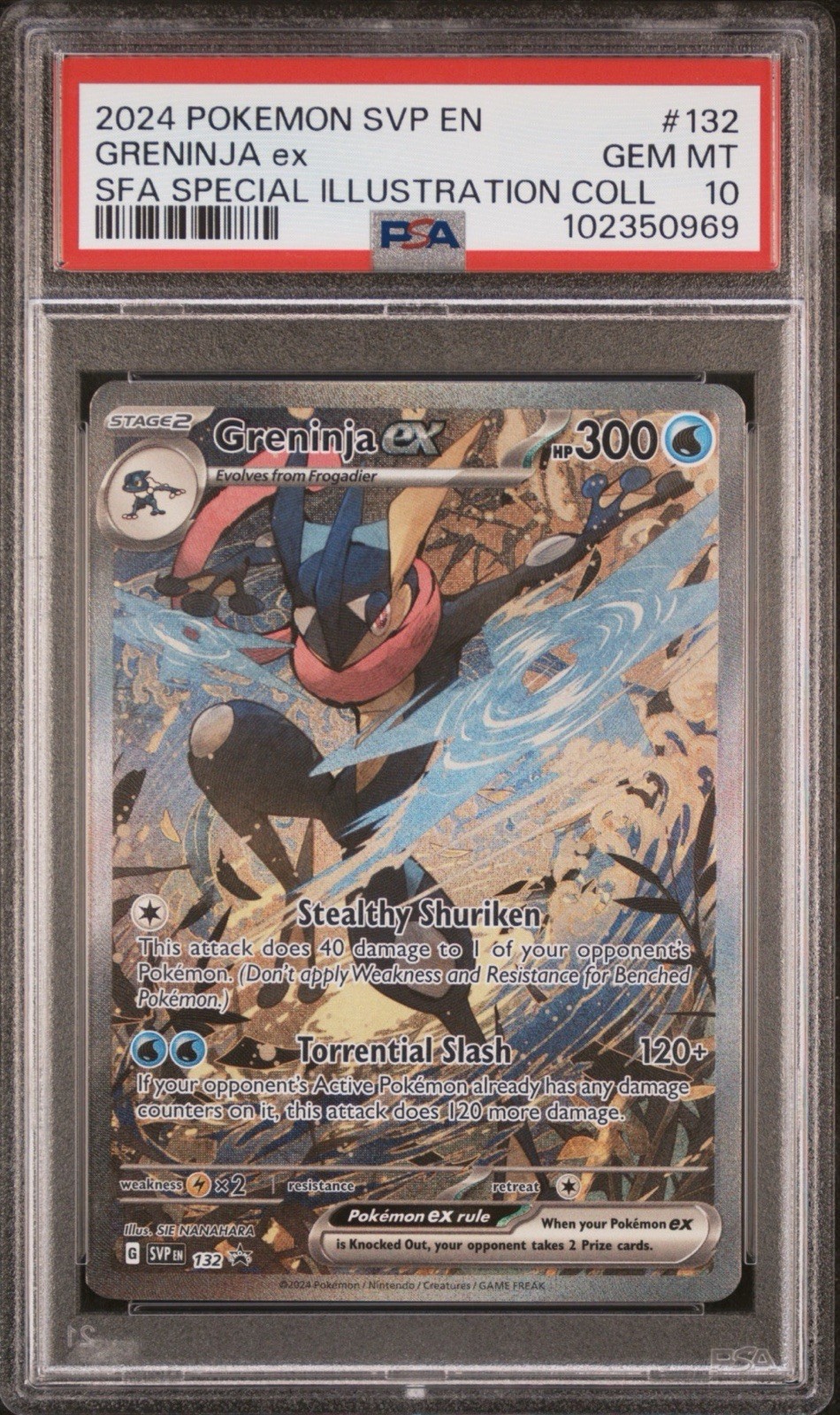 2024 POKEMON SVP EN-SV BLACK STAR PROMO #132 GRENINJA EX PSA 10 2024 POKEMON SVP EN-SV BLACK STAR PROMO #132 GRENINJA EX PSA 10