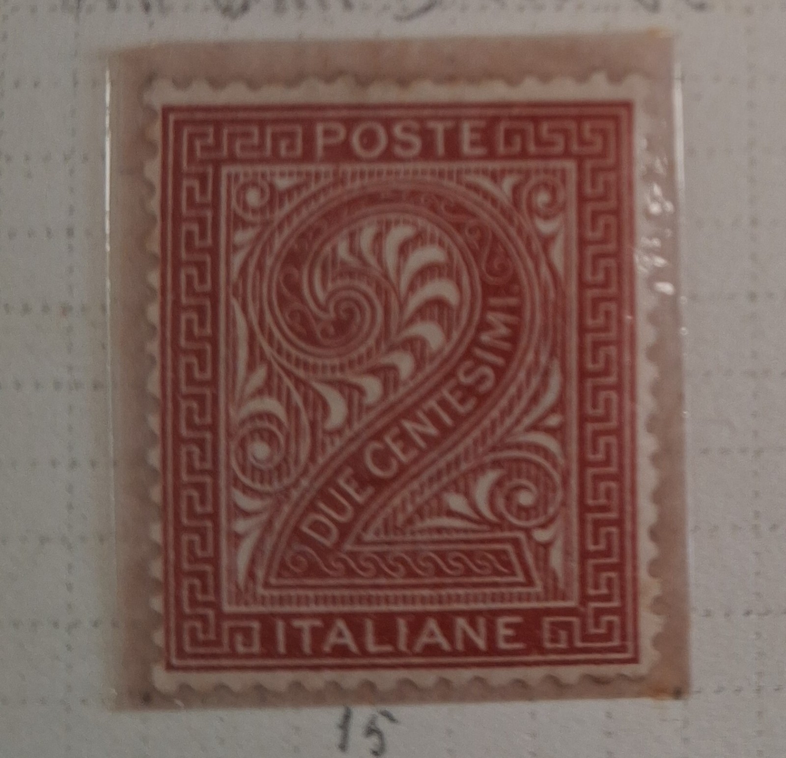 ITALY STAMP 1863-65 2 CENTS NEW RED MNH** C KINGDOM OF ITALY