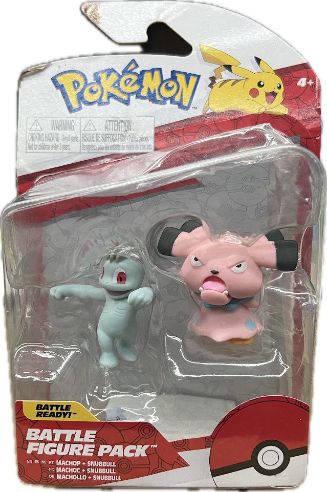 Pokemon machop + snubbull battle figure pack - DB Pokemon machop + snubbull battle figure pack - DB