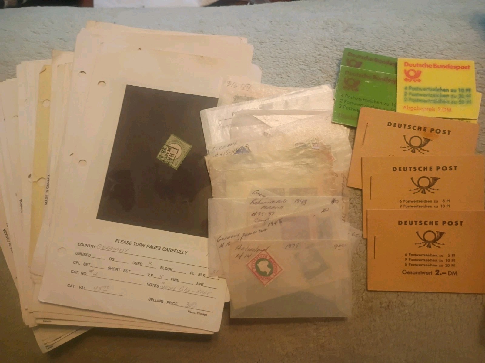 Nice Germany Stamp Lot, Used+Mint In Stock Pages/Glassines, Keys+HCV, See Pics Nice Germany Stamp Lot, Used+Mint In Stock Pages/Glassines, Keys+HCV, See Pics