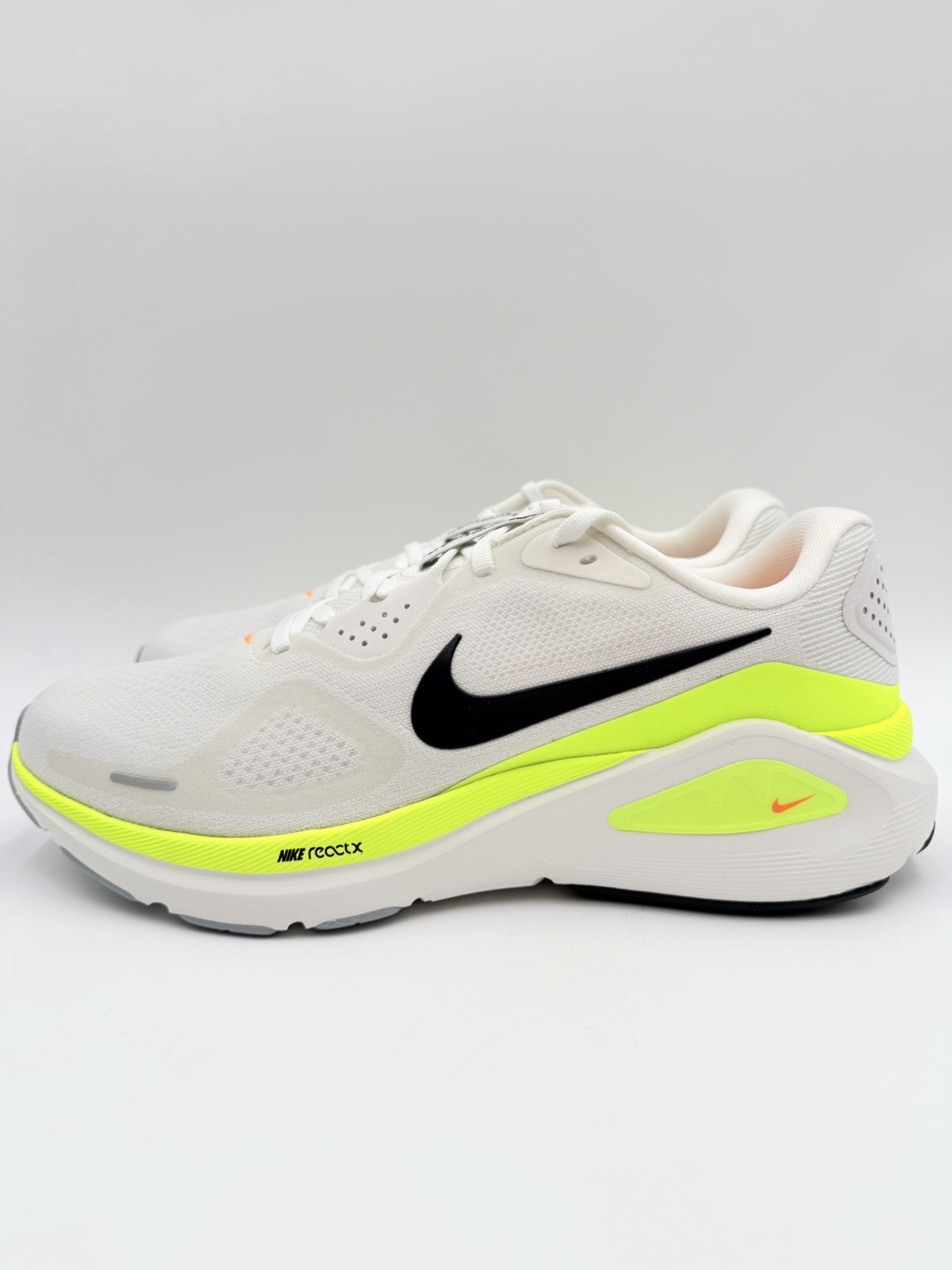 Nike Men\'s Air Zoom Structure 26 Running Size 10 White Volt HJ1102-103|