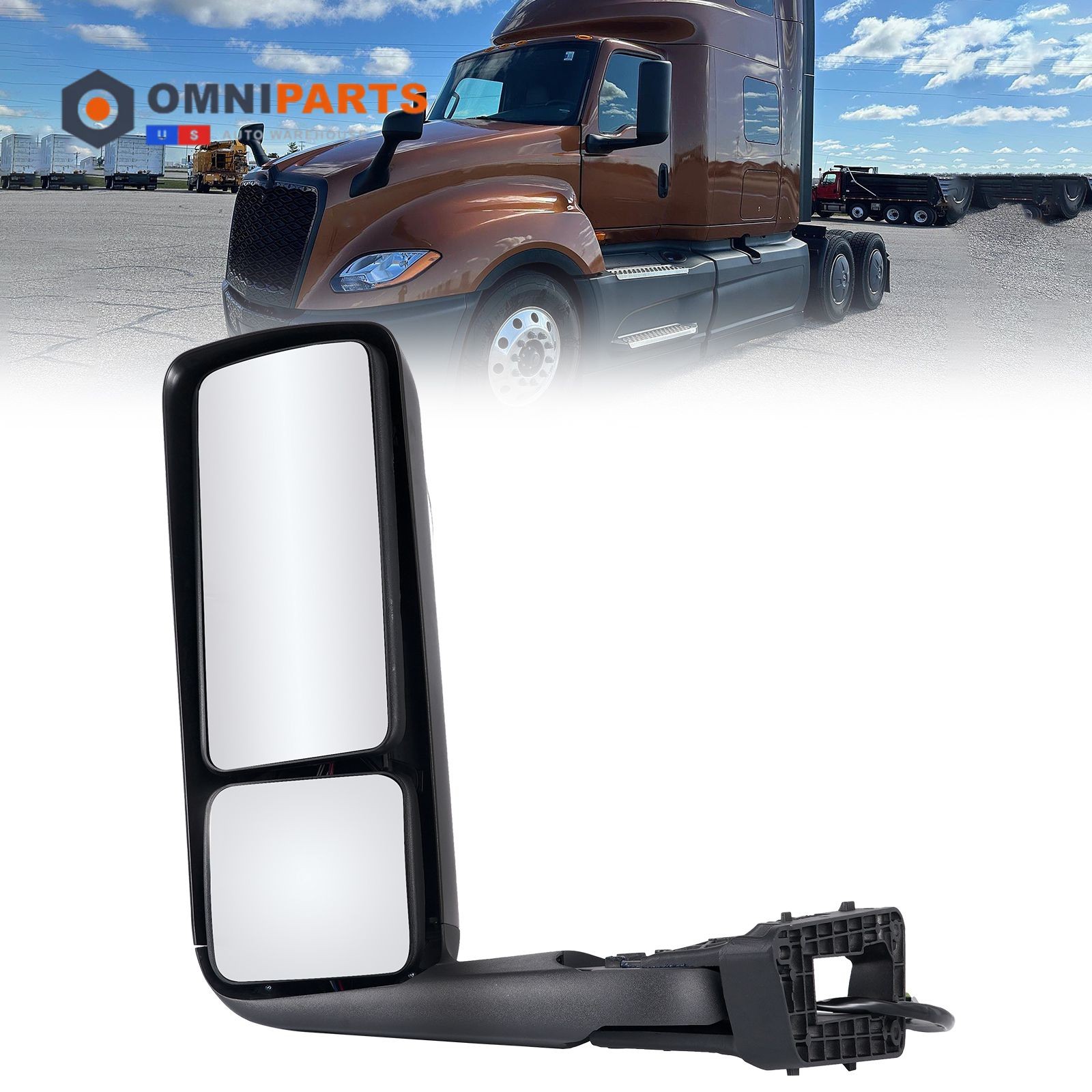 Black Left Door Mirror Fit For International Harvester LT LT625 Driver Side