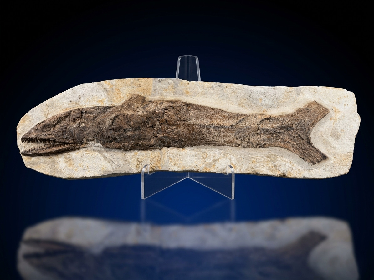 Large Fossil Fish – Upper Cretaceous (Lower Turonian) – Asfla, Goulmima, Morocco