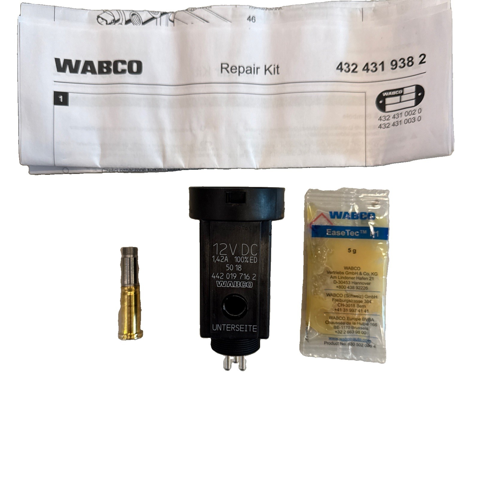 Meritor Wabco TDA S432-431-938-2, Tw Sol/Arm Kit