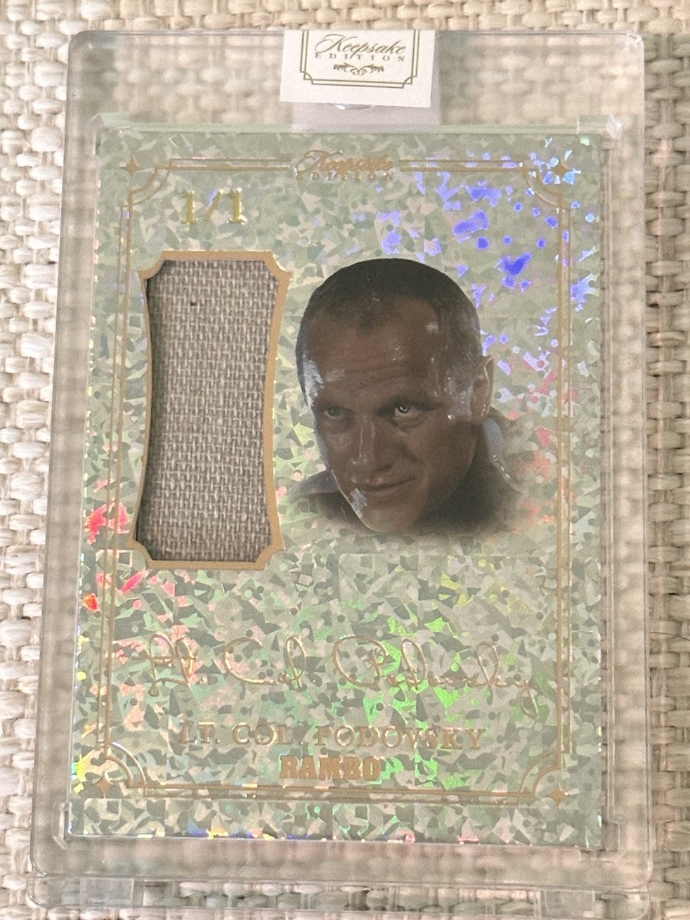 Keepsake Edition Rambo #209 Lt. Col. Podovsky Movie Relic Patch (Signapatch) 1/1