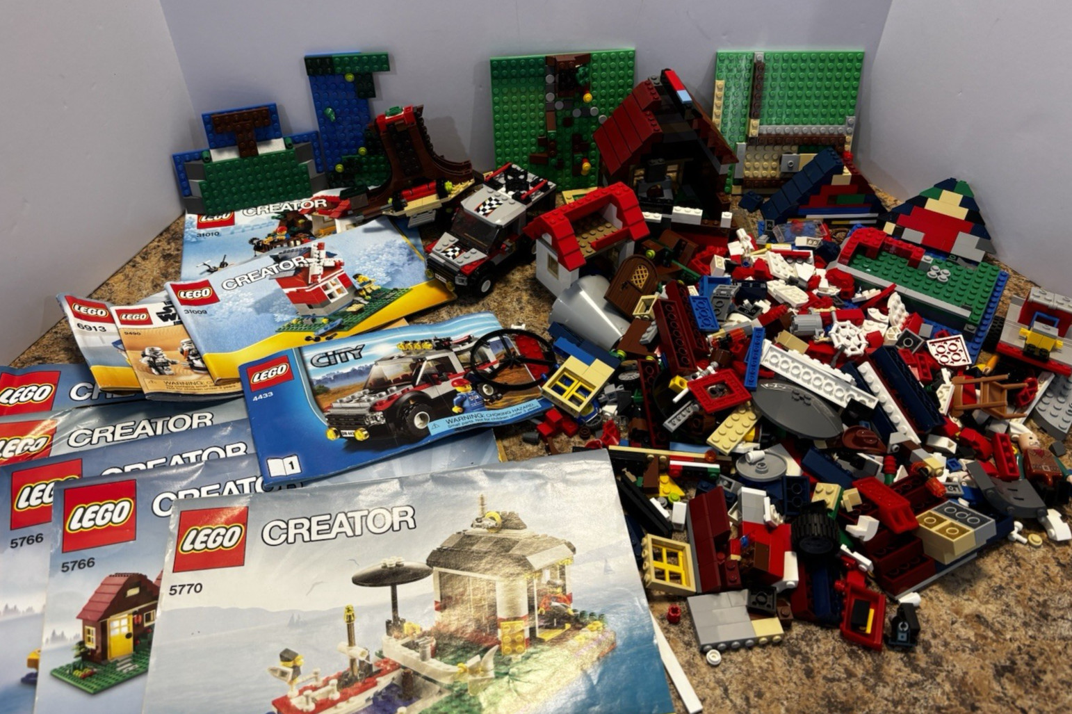 Huge Lot LEGO Sets With Parts, Instructions, Figures For Building