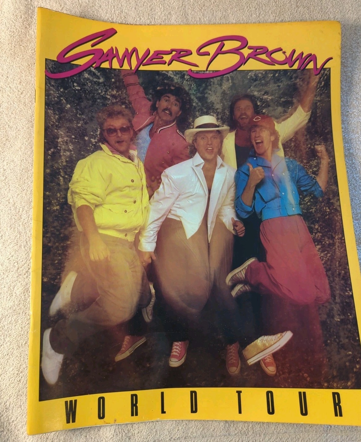 Vintage 1986 Sawyer Brown World Tour Program Souvenir Country Music 14 x 11 RARE Vintage 1986 Sawyer Brown World Tour Program Souvenir Country Music 14 x 11 RARE