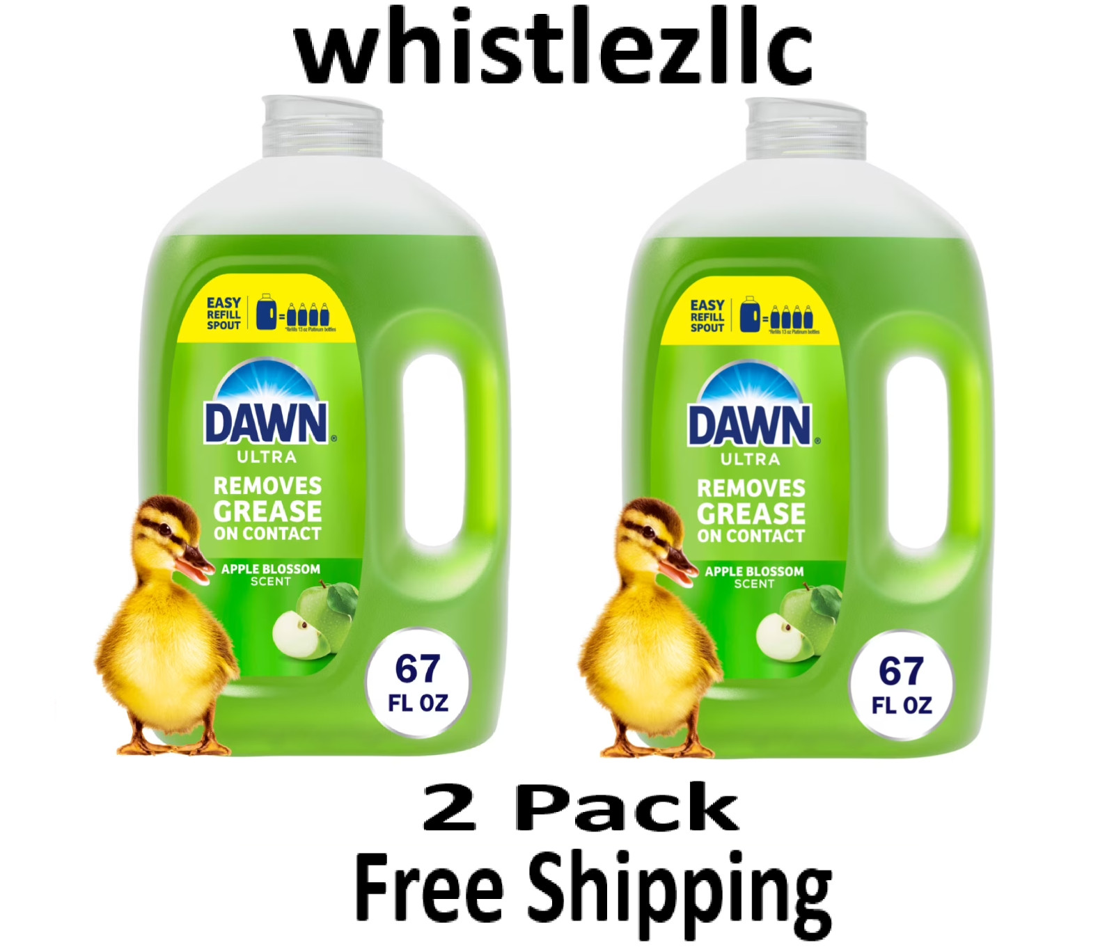 Dawn Apple Blossom Ultra Dish Soap Refills - 67 fl oz each- 2 Pack Dawn Apple Blossom Ultra Dish Soap Refills - 67 fl oz each- 2 Pack