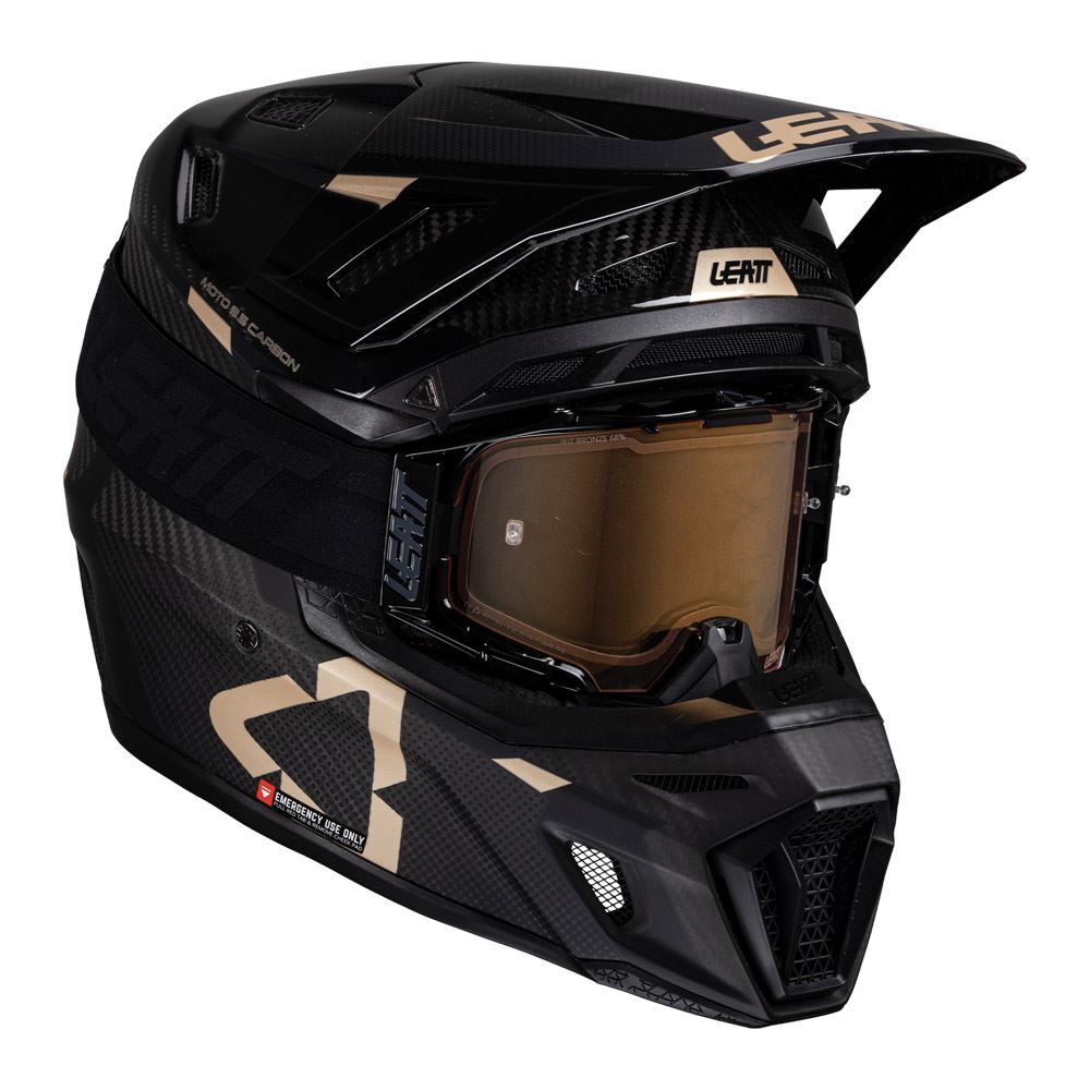 Leatt 2025 Motocross Helmet V25 9.5 Carbon With 6.5 Iriz Goggles MX Off Road ATV