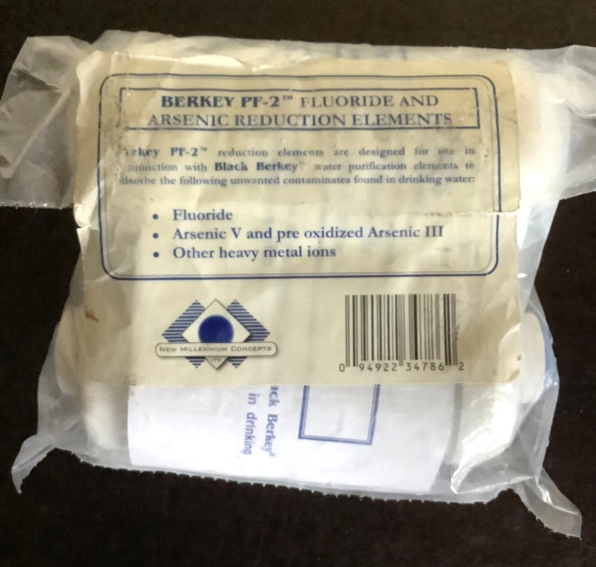 BERKEY PF-2, FLUORIDE AND ARSENIC REDUCTION ELEMENTS. New Sealed See Photo\'s BERKEY PF-2, FLUORIDE AND ARSENIC REDUCTION ELEMENTS. New Sealed See Photo\'s
