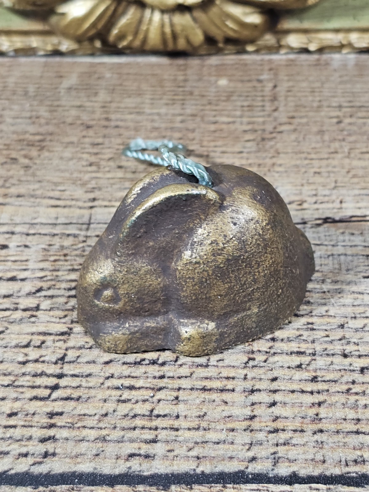 Vintage Cast Metal Mini Bunny Rabbit Bell, 1.25\