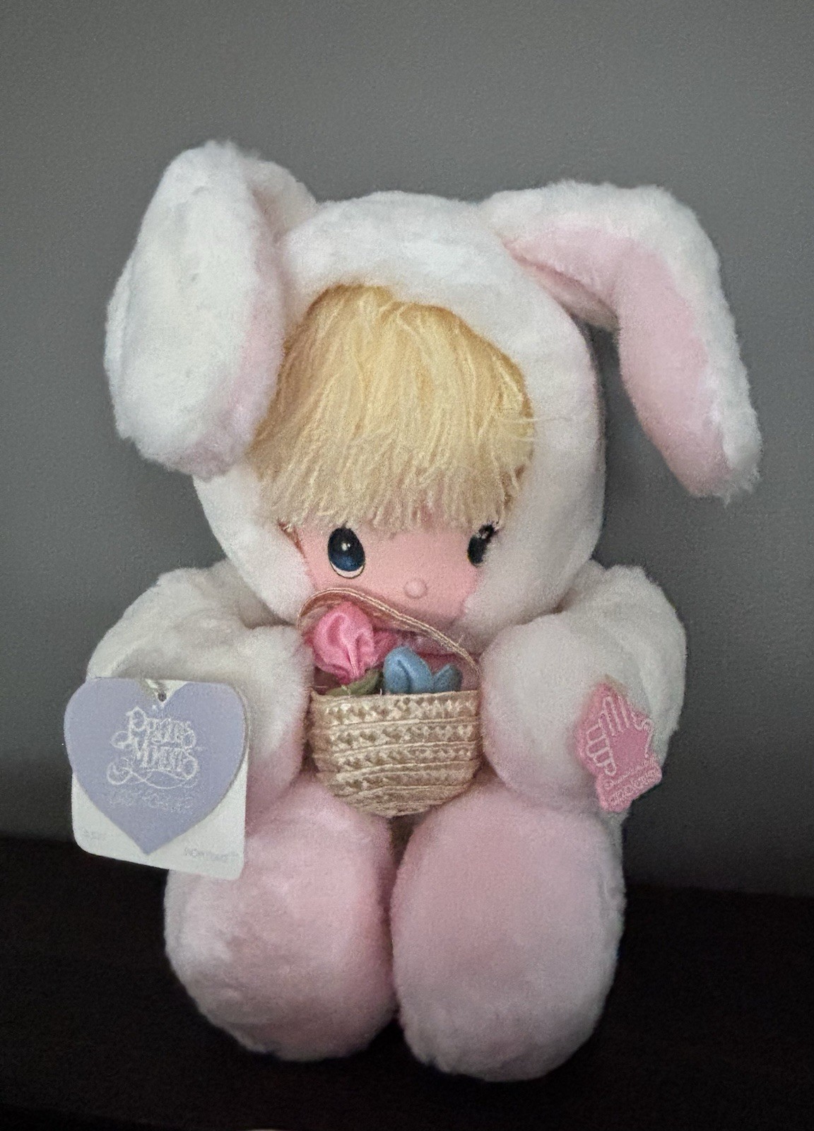 Vintage 1985 Precious Moments Snowflake Bunny Doll #5379 Easter w/ Box & Tags