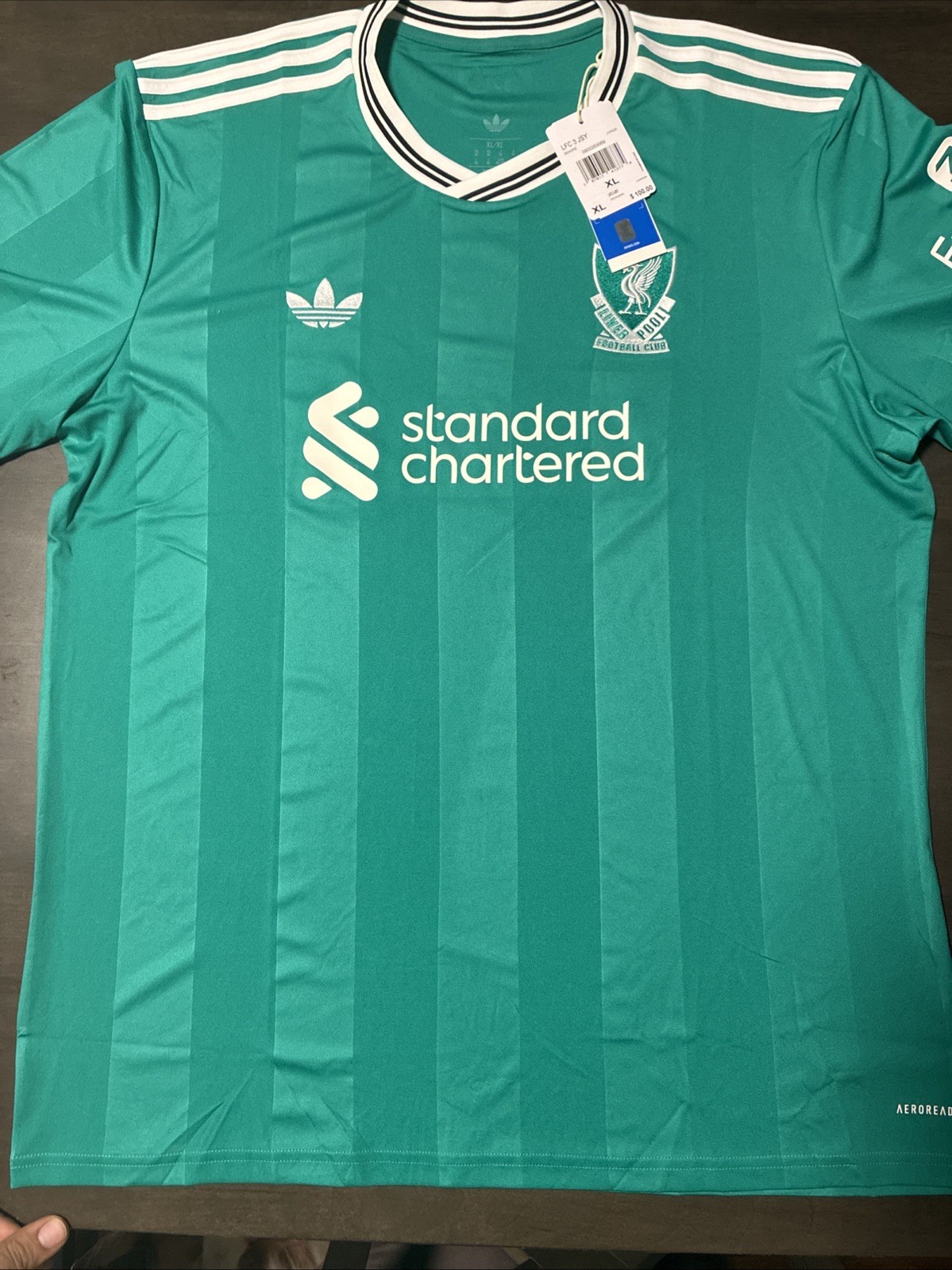Adidas Liverpool FC 2025/26 Third Jersey Green Men’s XL JV6428 Adidas Liverpool FC 2025/26 Third Jersey Green Men’s XL JV6428