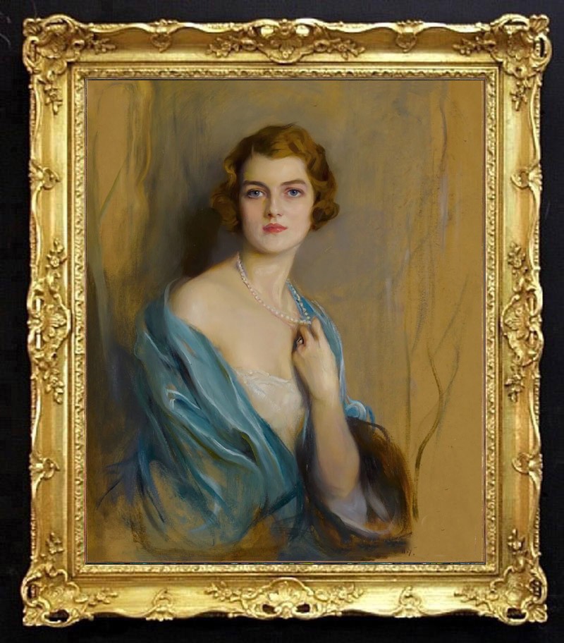 Hand Painted Classical Oil Painting Lady Portrait Art Canvas Vintage Style