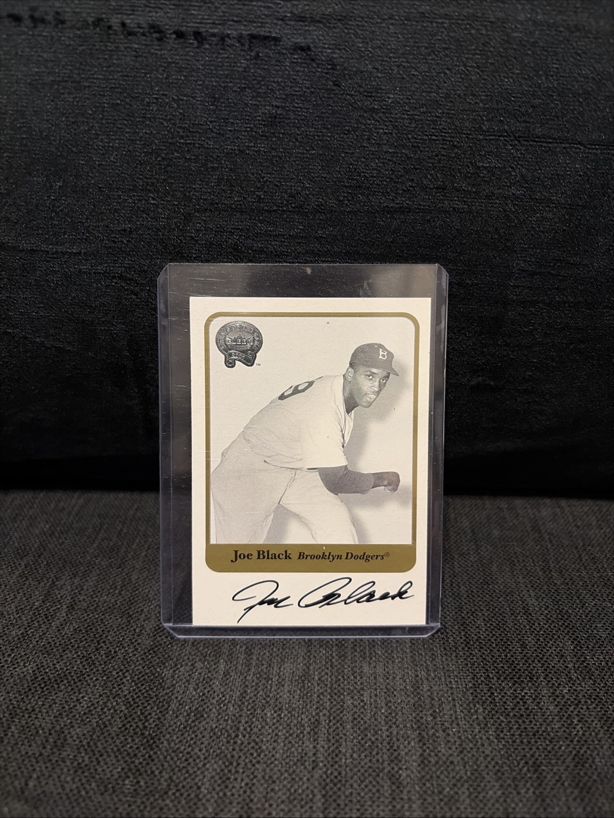 2001 Fleer Greats Of The Game Joe Black Auto Brooklyn Dodgers