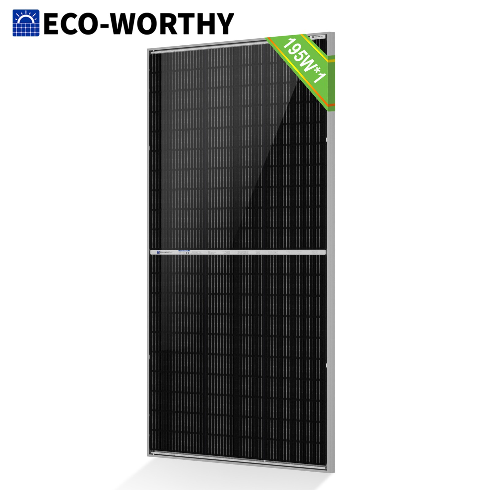 ECO-WORTHY 200W 400W 800W Solar Panel N-Type 18BB Bifacial Home RV Off Grid
