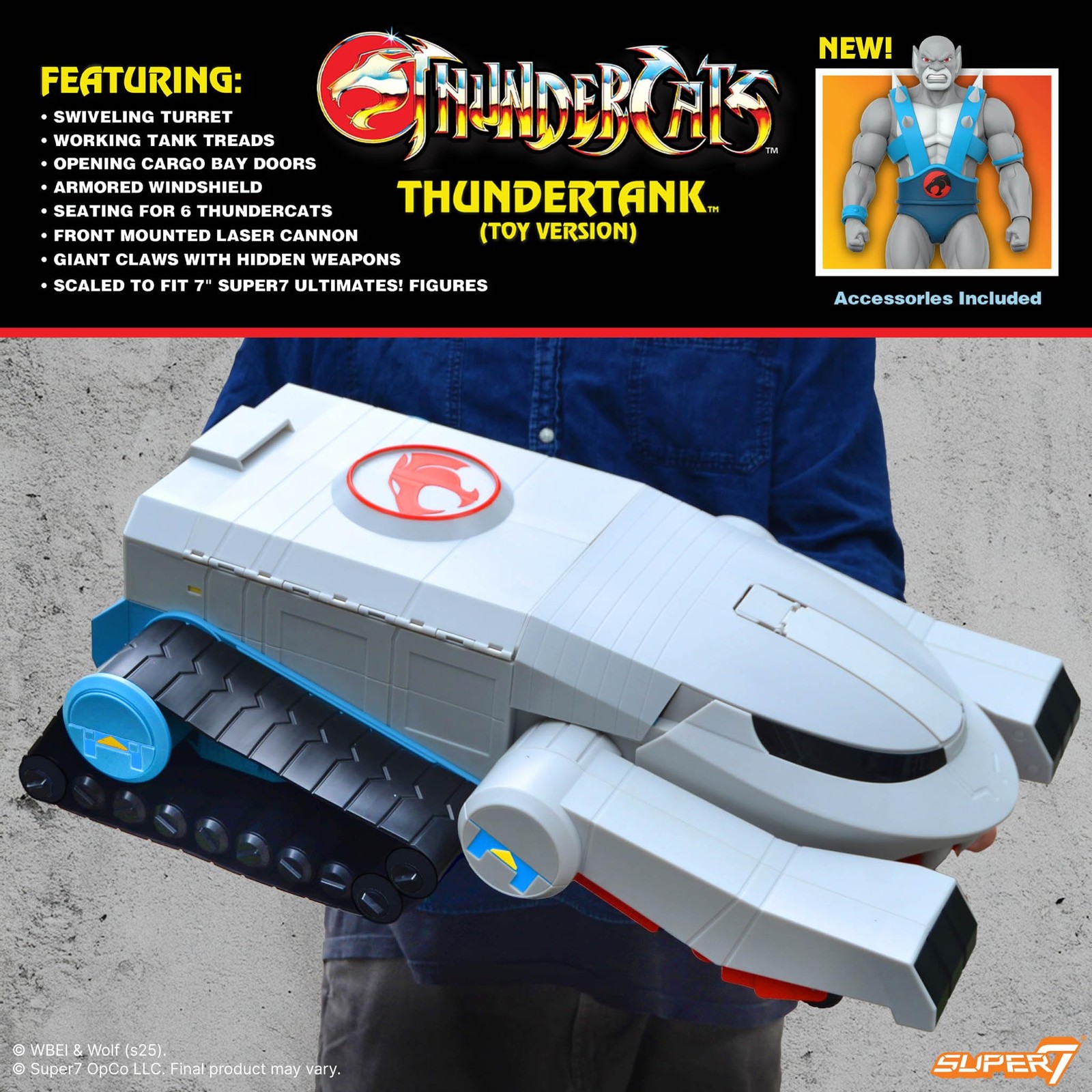 Thundercats Action Figure 27 Thundertank Panthro Super7 ULTIMATES Version Retro Thundercats Action Figure 27 Thundertank Panthro Super7 ULTIMATES Version Retro